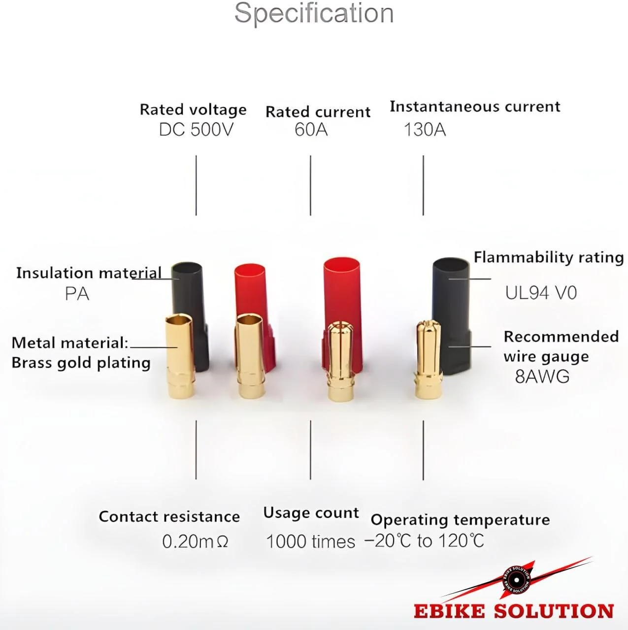 10Pairs XT150 Banana Bullet Adapter Male Female For FPV Racing RC LiPo Battery - Image 5