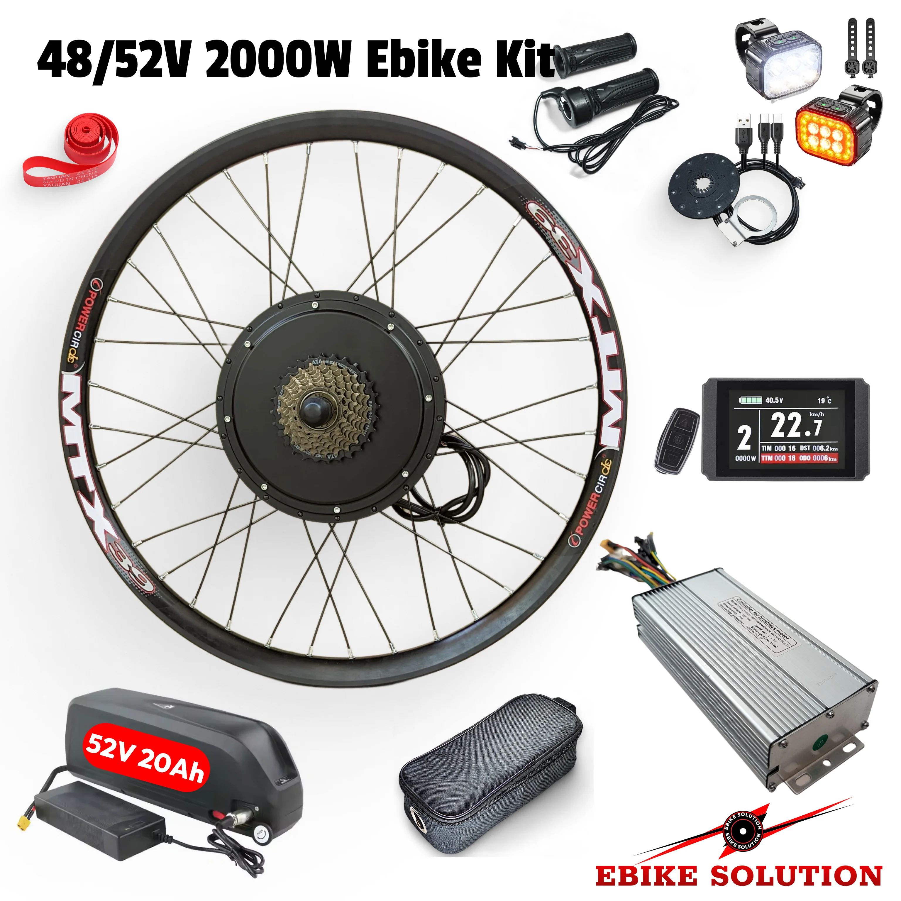 48/52V Ebike Kit 2000W Rear Electric Bicycle Wheel MTX Enduro Stealth Bomber UK - Image 10