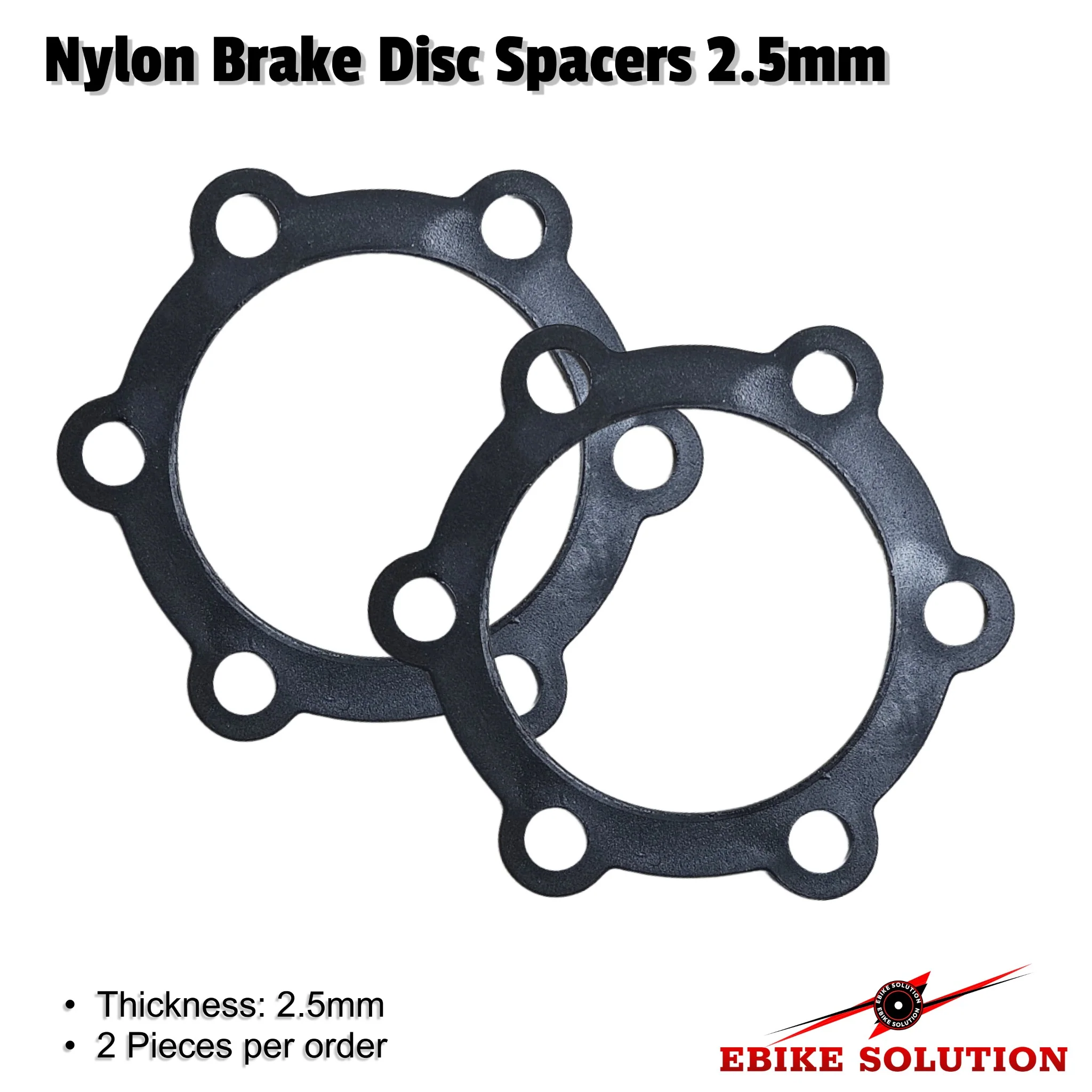 2Pcs Nylon Bike Hub Spacer Disc Brake Hub MTB 2.5mm Thick UK Stock
