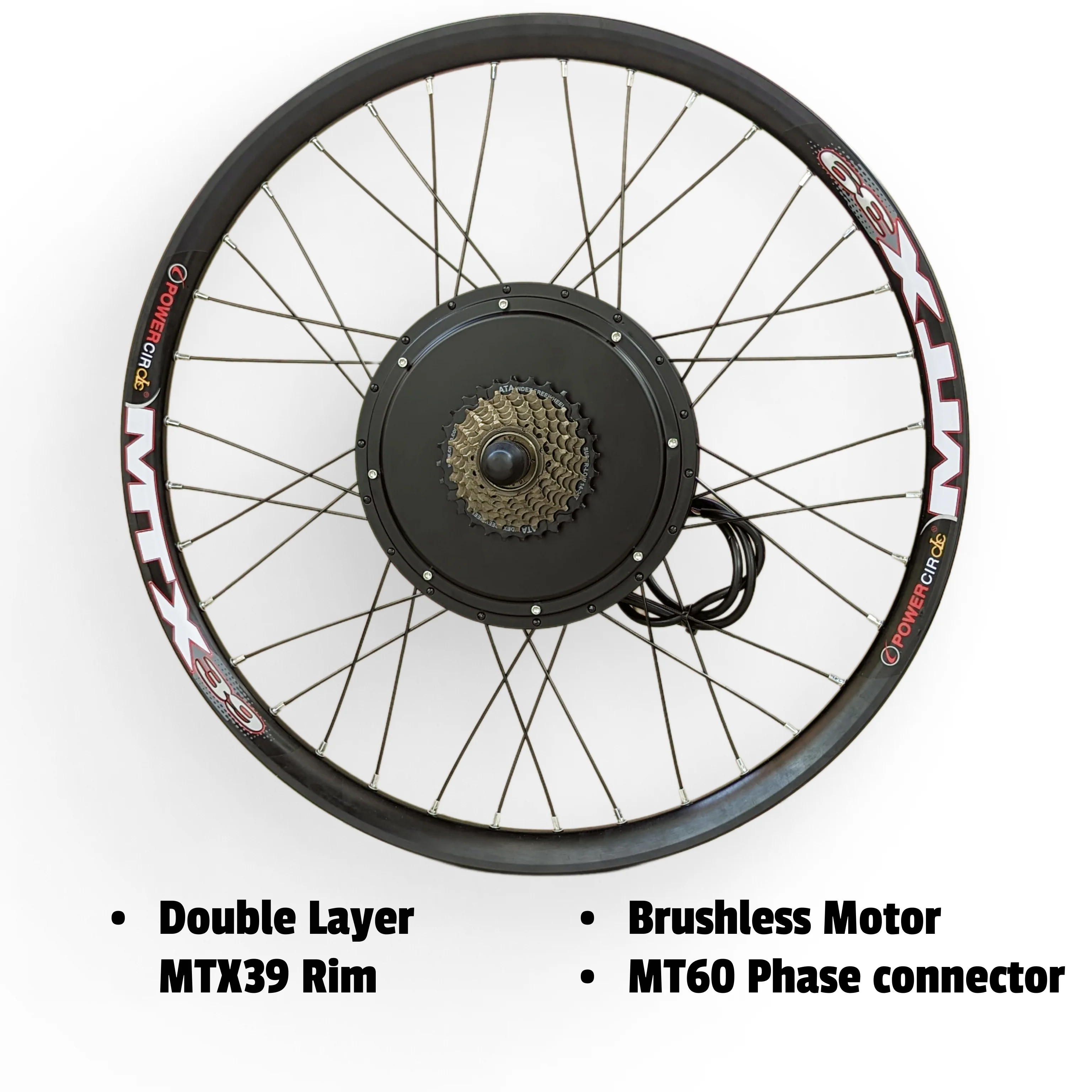 36/48V 30A 1500W Ebike Kit Rear Electric Bicycle Wheel MTX Enduro UK - Image 5