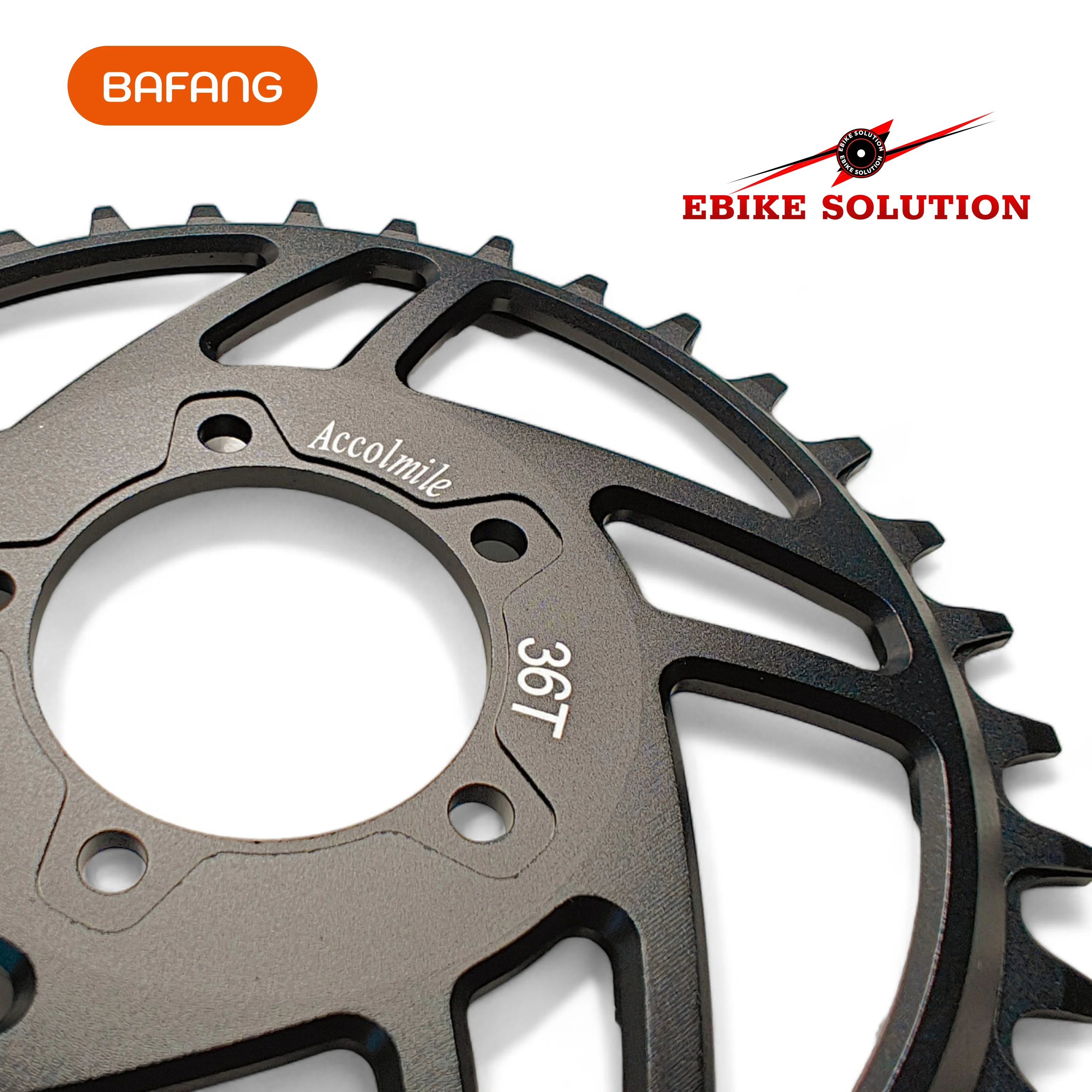 36T BAFANG BBSHD 8FUN Chain Wheel Ebike Mid Drive Motor Chainring Sprocket Black - Image 4