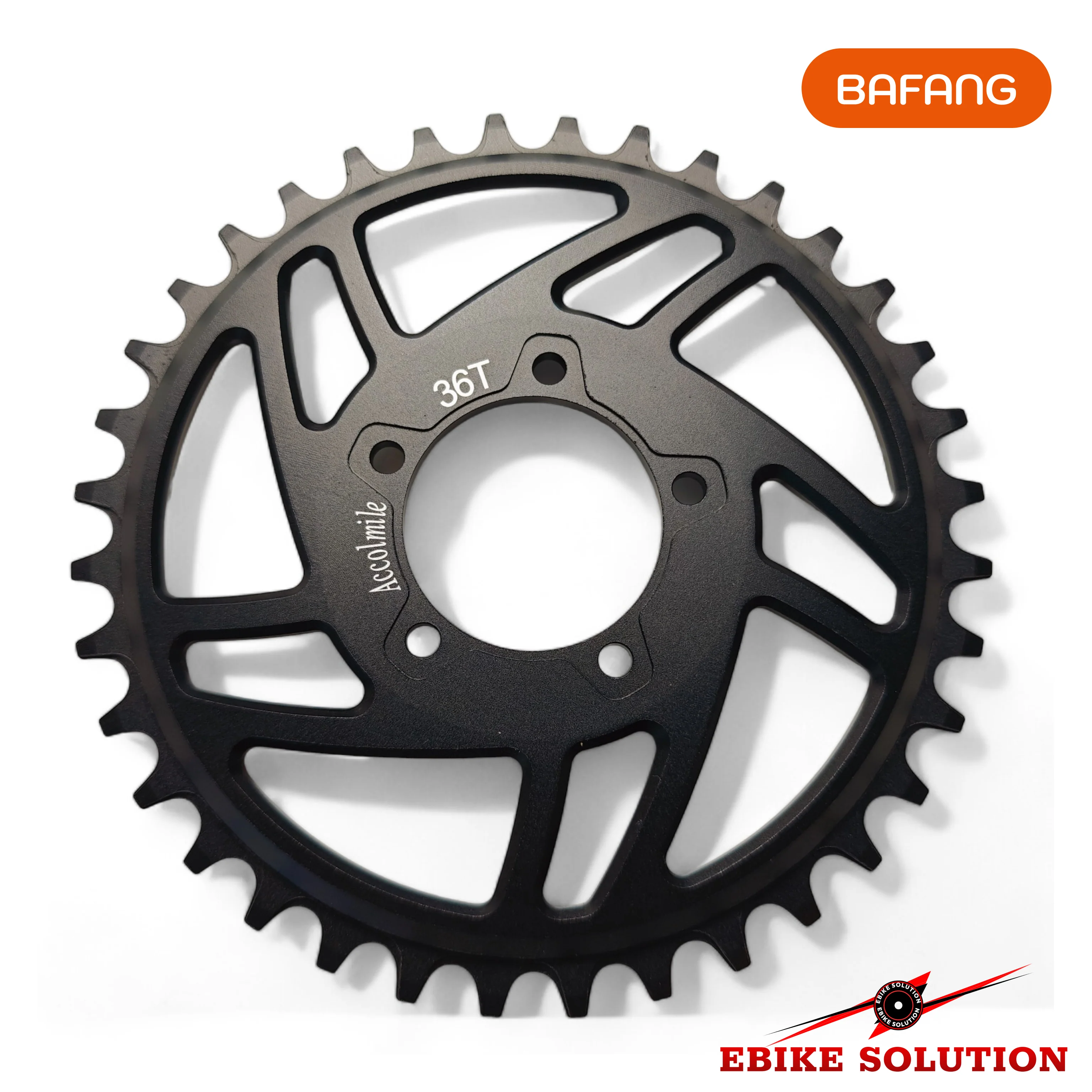 36T BAFANG BBSHD 8FUN Chain Wheel Ebike Mid Drive Motor Chainring Sprocket Black - Image 6