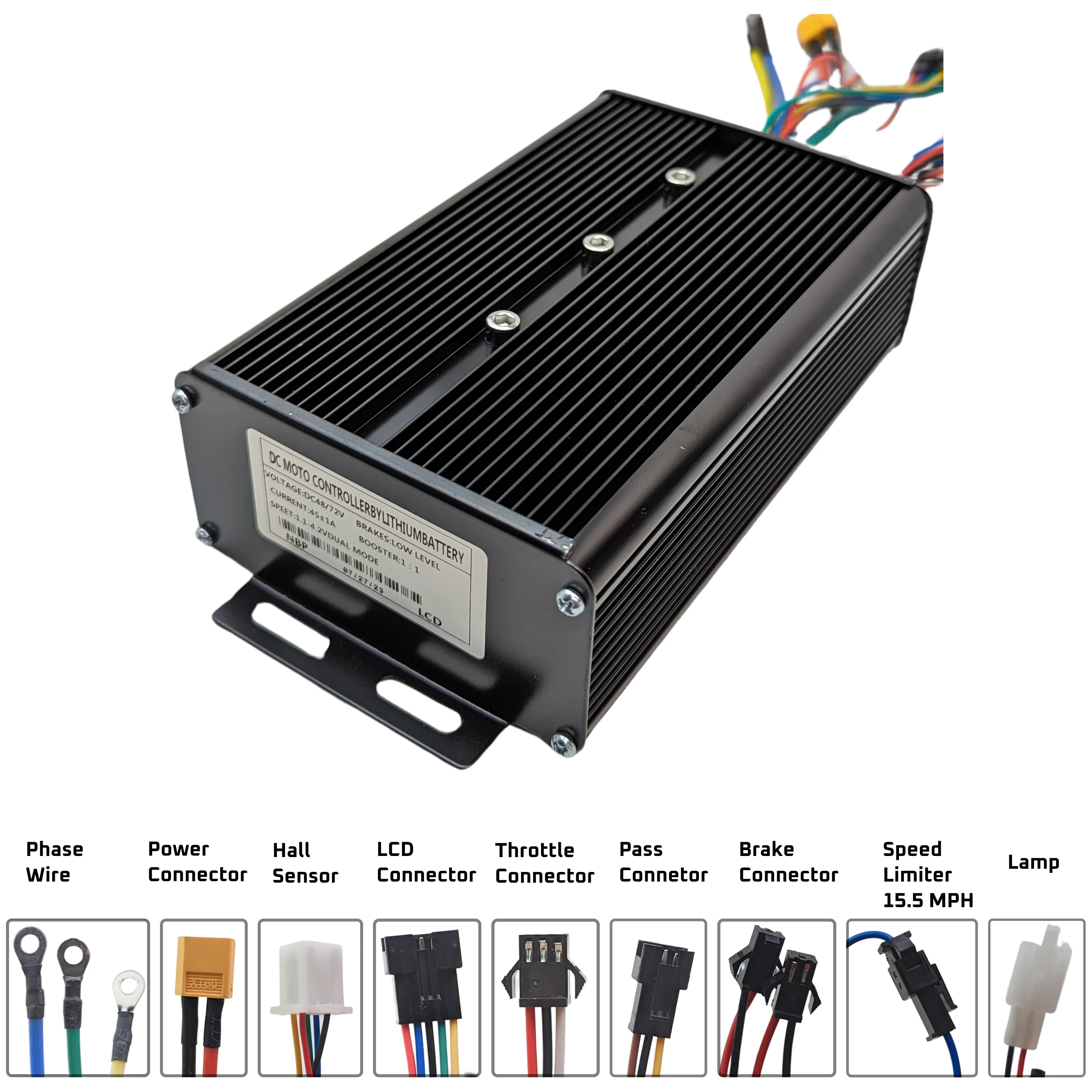 45A Ebike YF Controller 48-72V Square Wave - Image 2