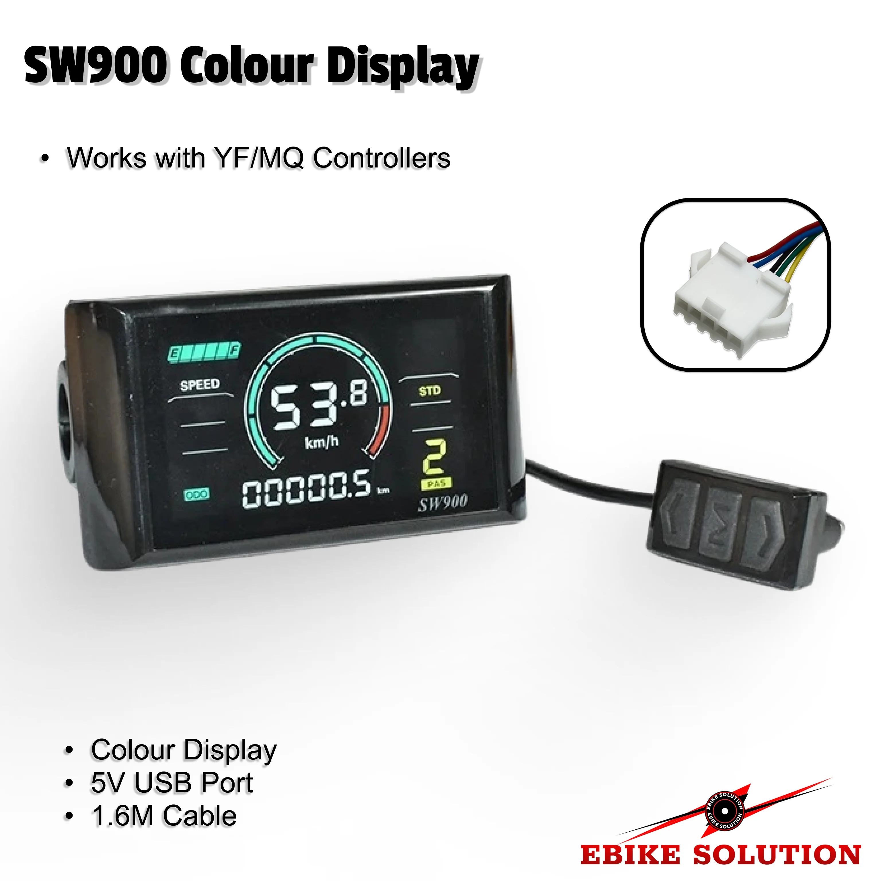 48v-72v 45a MQ Ebike Controller Bundle Color SW900 LCD 2500w-3000w Control Panel - Image 4