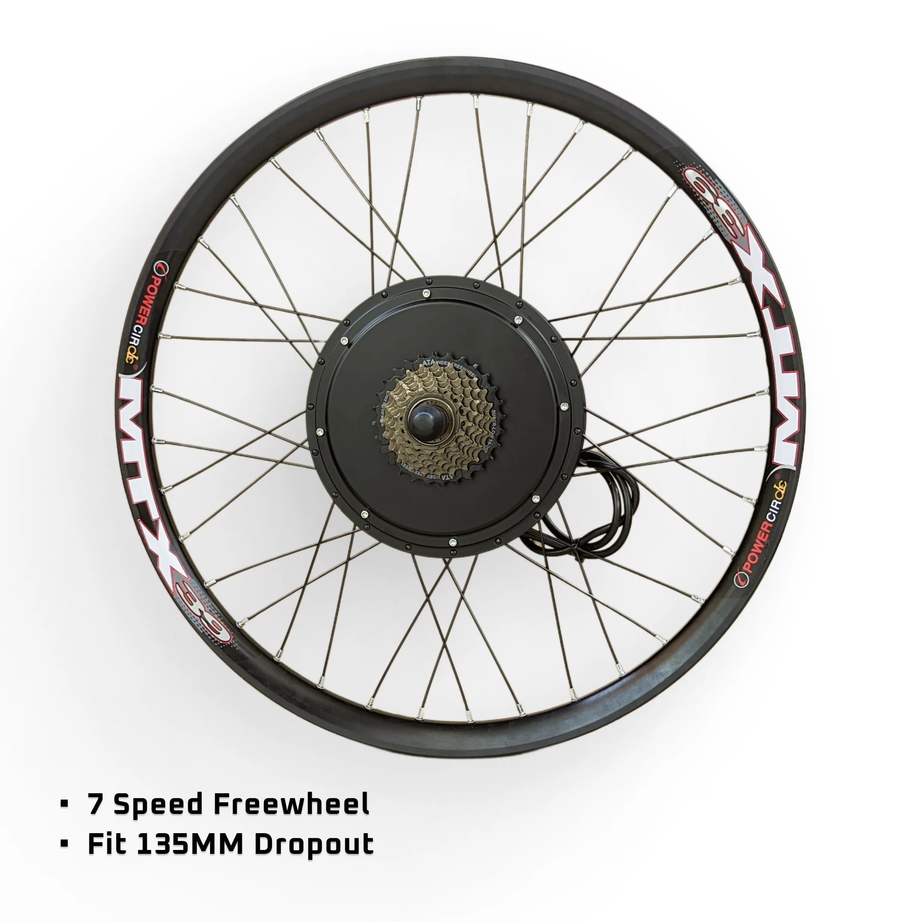 48-72V 45A 2000W Ebike Kit Rear Electric Bicycle Wheel MTX Enduro UK - Image 3