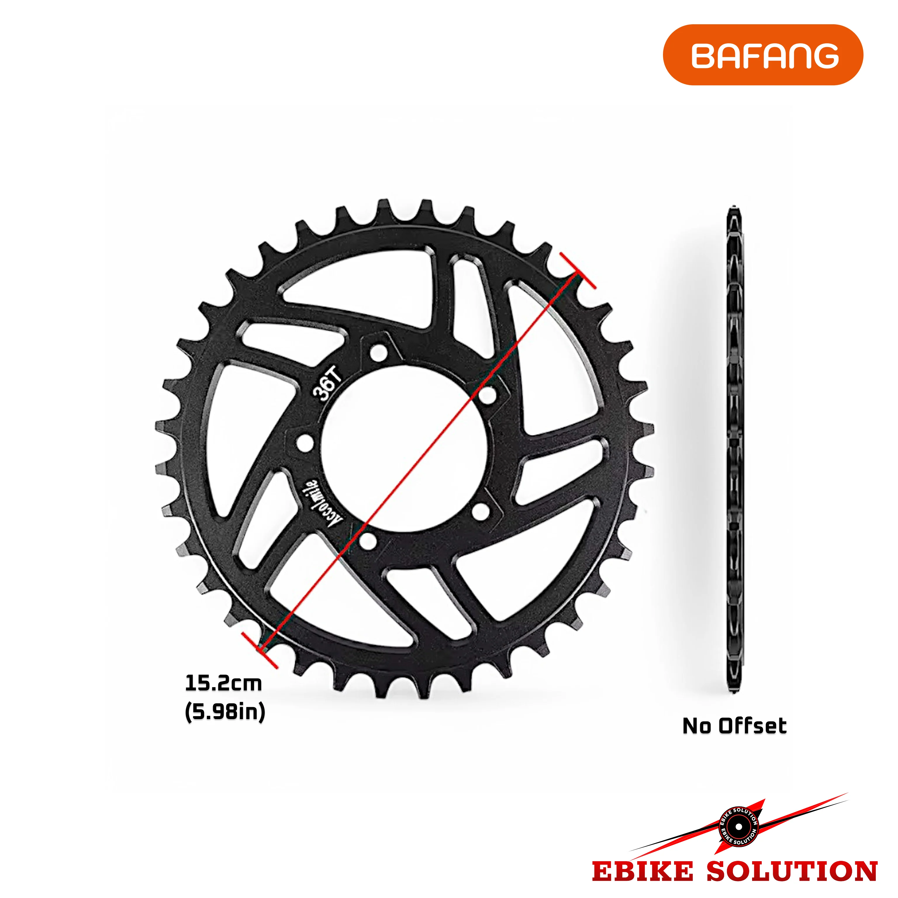BAFANG BBS01/02 36T Chain Ring 250w-750w Electric Bicycle Ebike Chain Wheel - Image 2