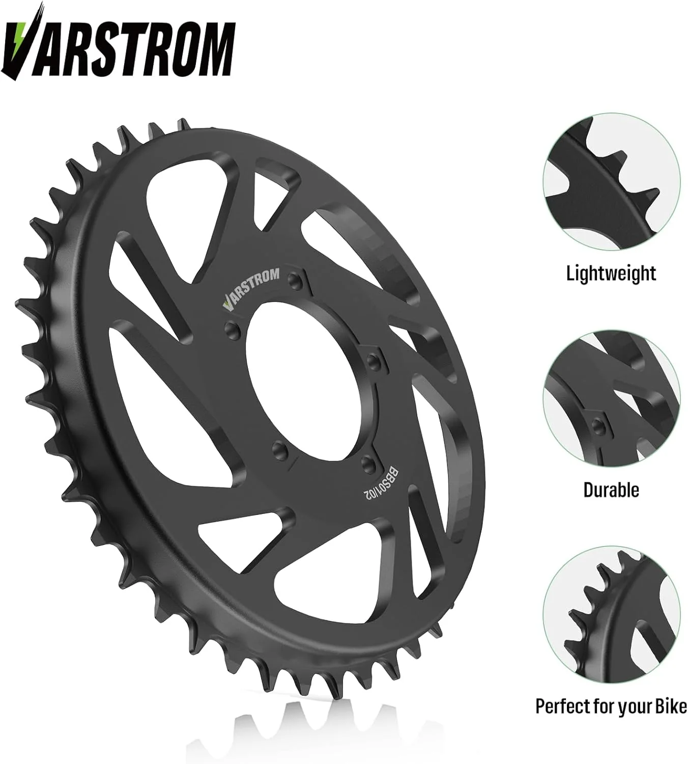 BAFANG BBS01/02 42T Chain Ring Offset Correction Electric Bicycle Ebike Wheel - Image 2