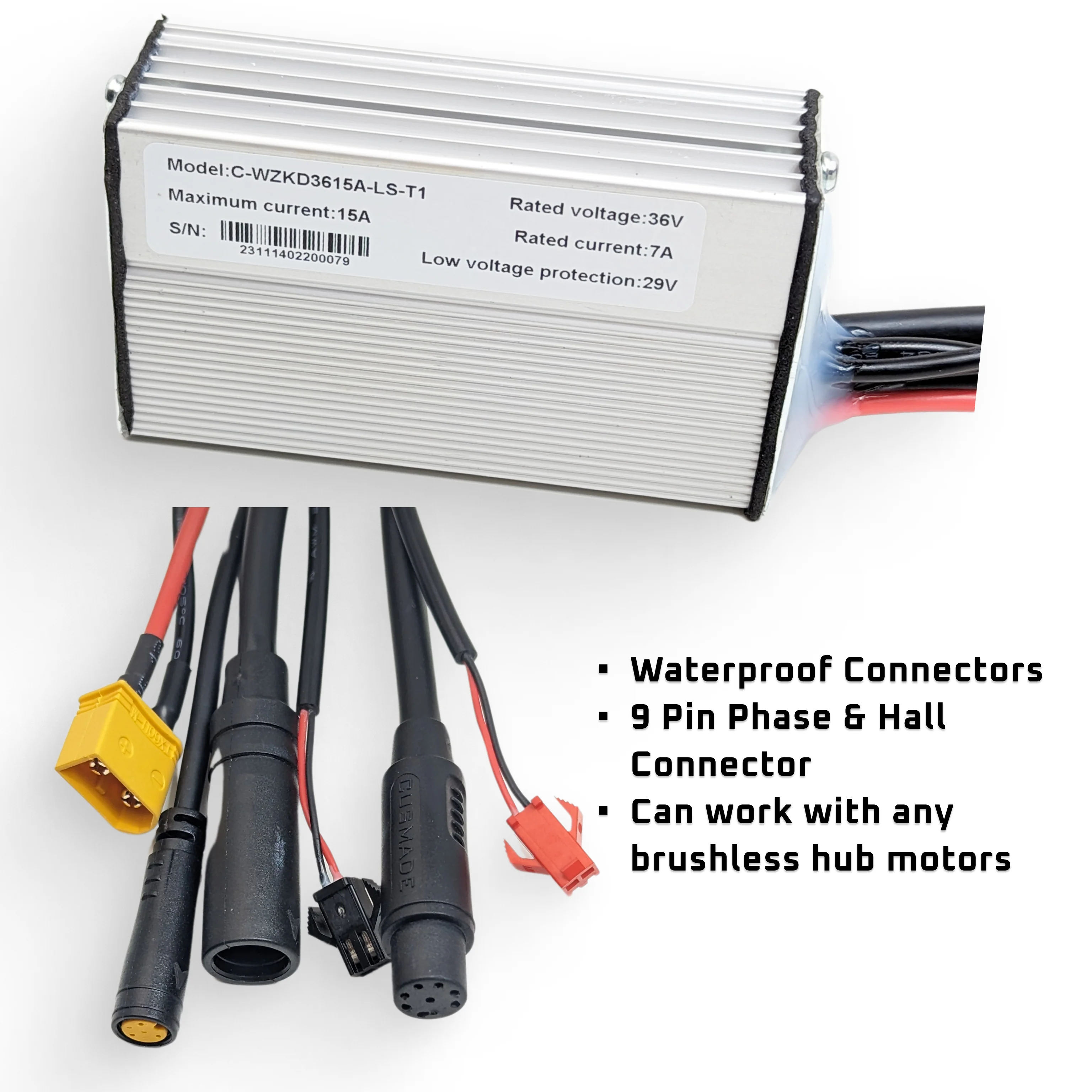 Bafang Brushless Motor Controller Display 500C EKD01 36/48V 15-25A 250-750W - Image 8