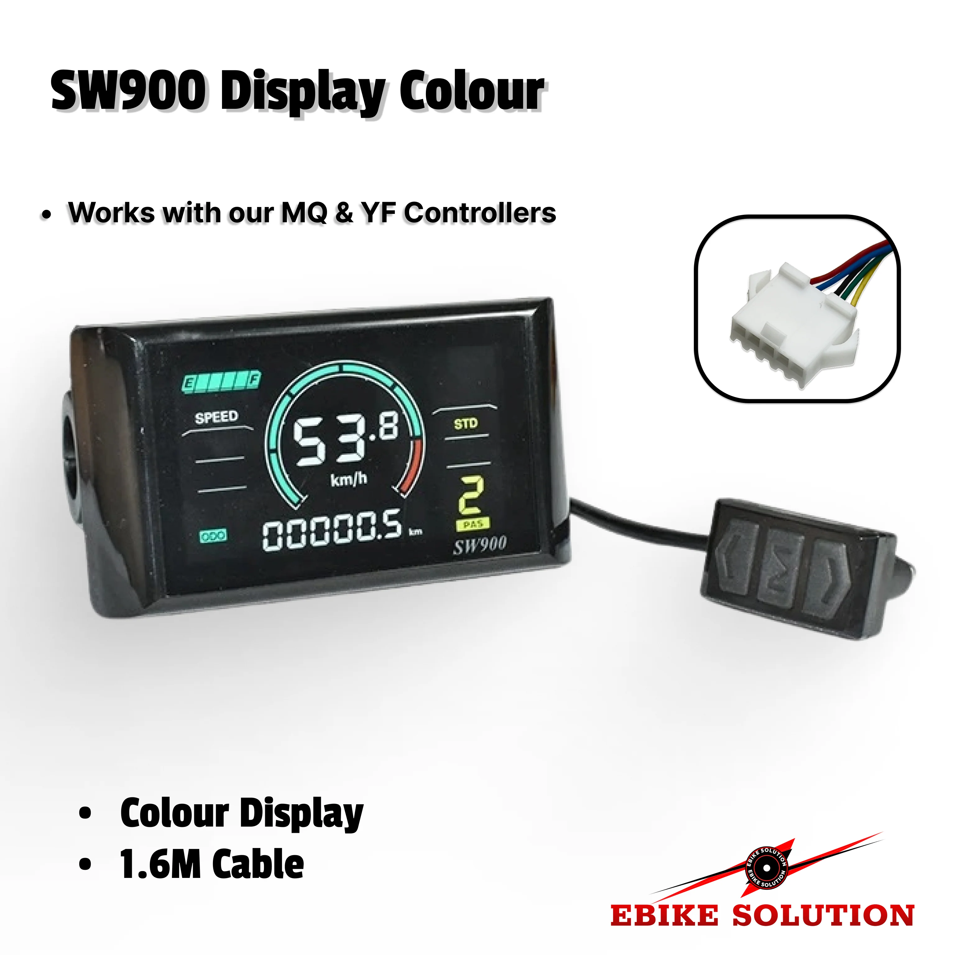 Bundle SW900 LCD 48-72V 40A Controller YF 1500-2000W Ebike Control Panel - Image 2