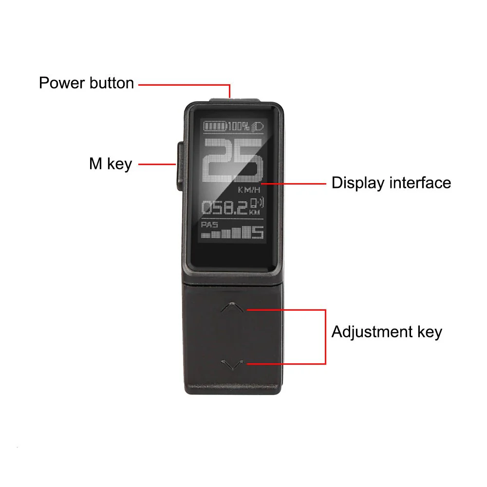 DM03 LCD Mini Electric Bike Display Waterproof Speed Controller For Bafang BBS01 BBS02 BBSHD Mid Motor Ebike - Image 3