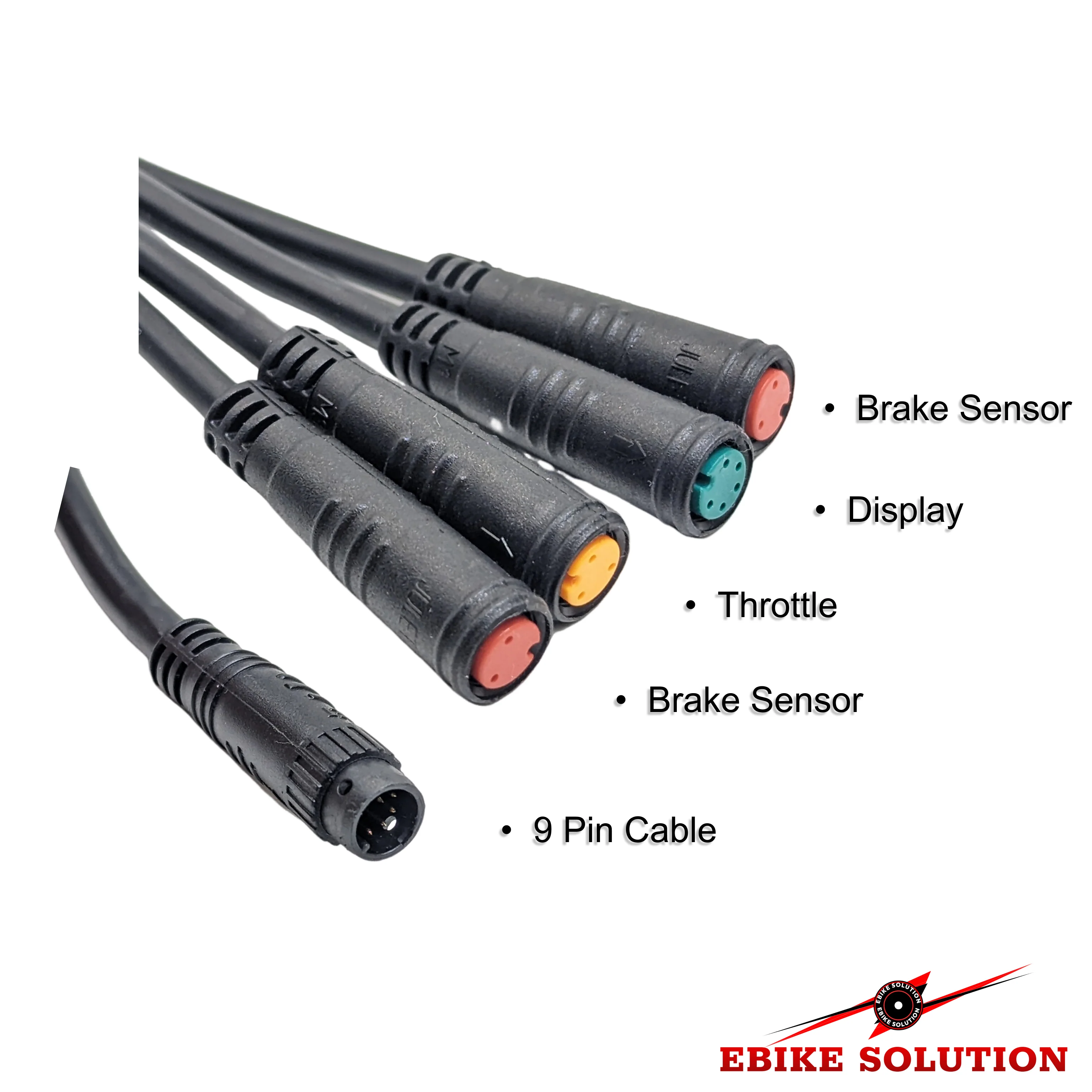 E-Bike 9 Pin 1T4 Control Extension Cable Julet Display Connector Waterproof Line - Image 2