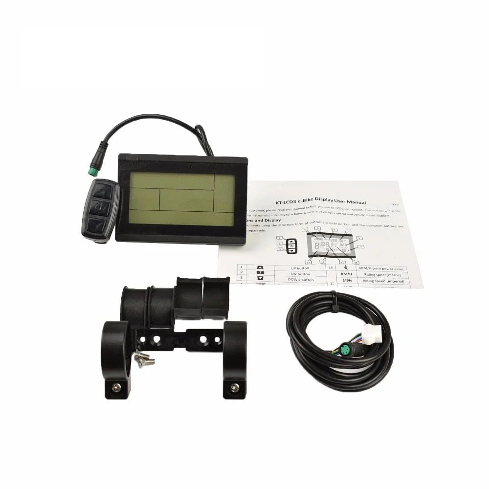 E-bike KT-LCD3 Display Screen Meter for KT Series Controllers 24/36/48V Uk Stock - Image 5