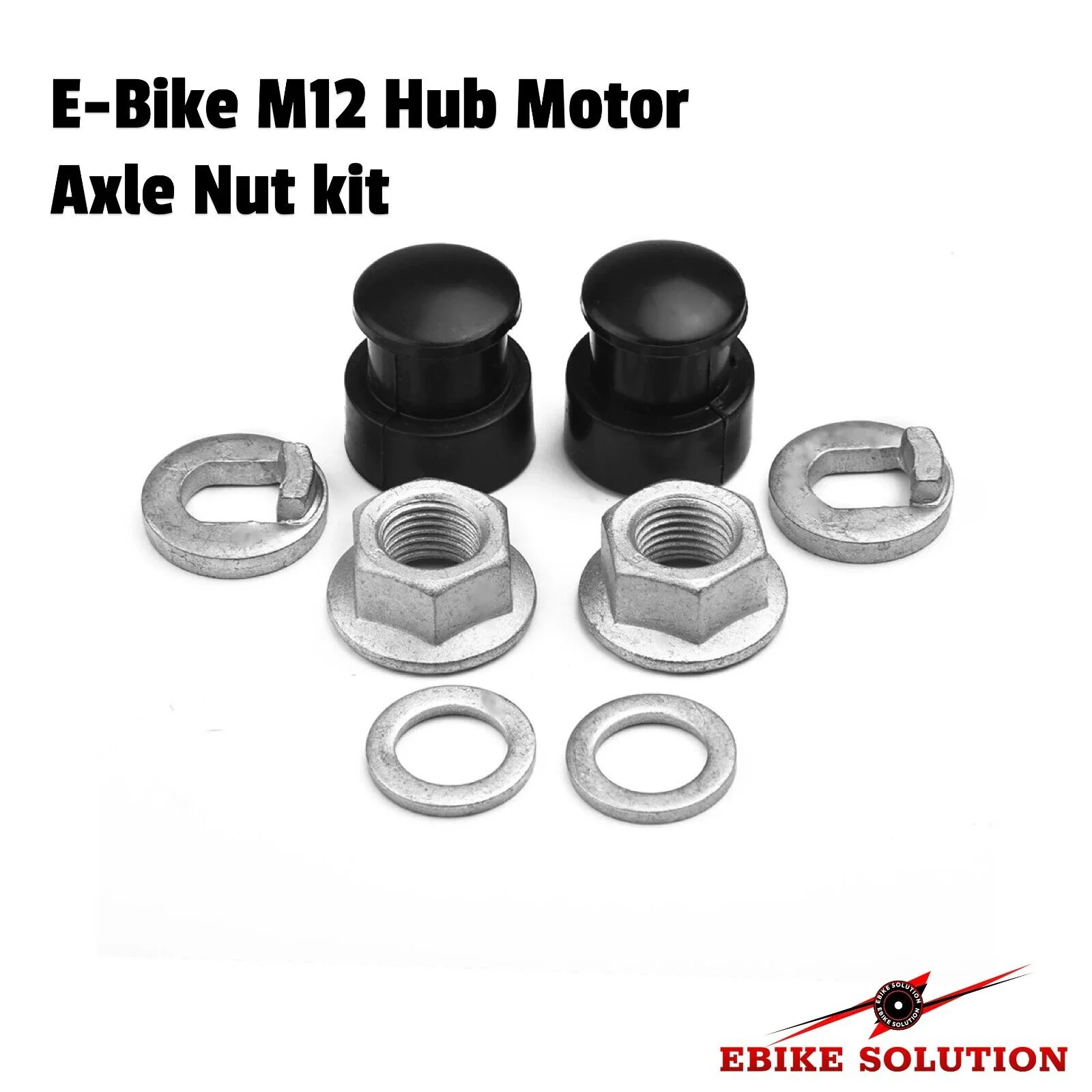E-bike Hub Motor Axle M12 Lock Nut Kit
