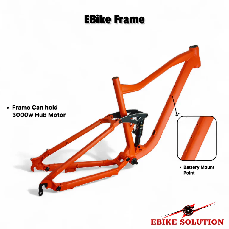 Ebike Frame For Conversion Kit 2kw 3kw Electric Mountain MTB Full Suspension Size L - Image 10