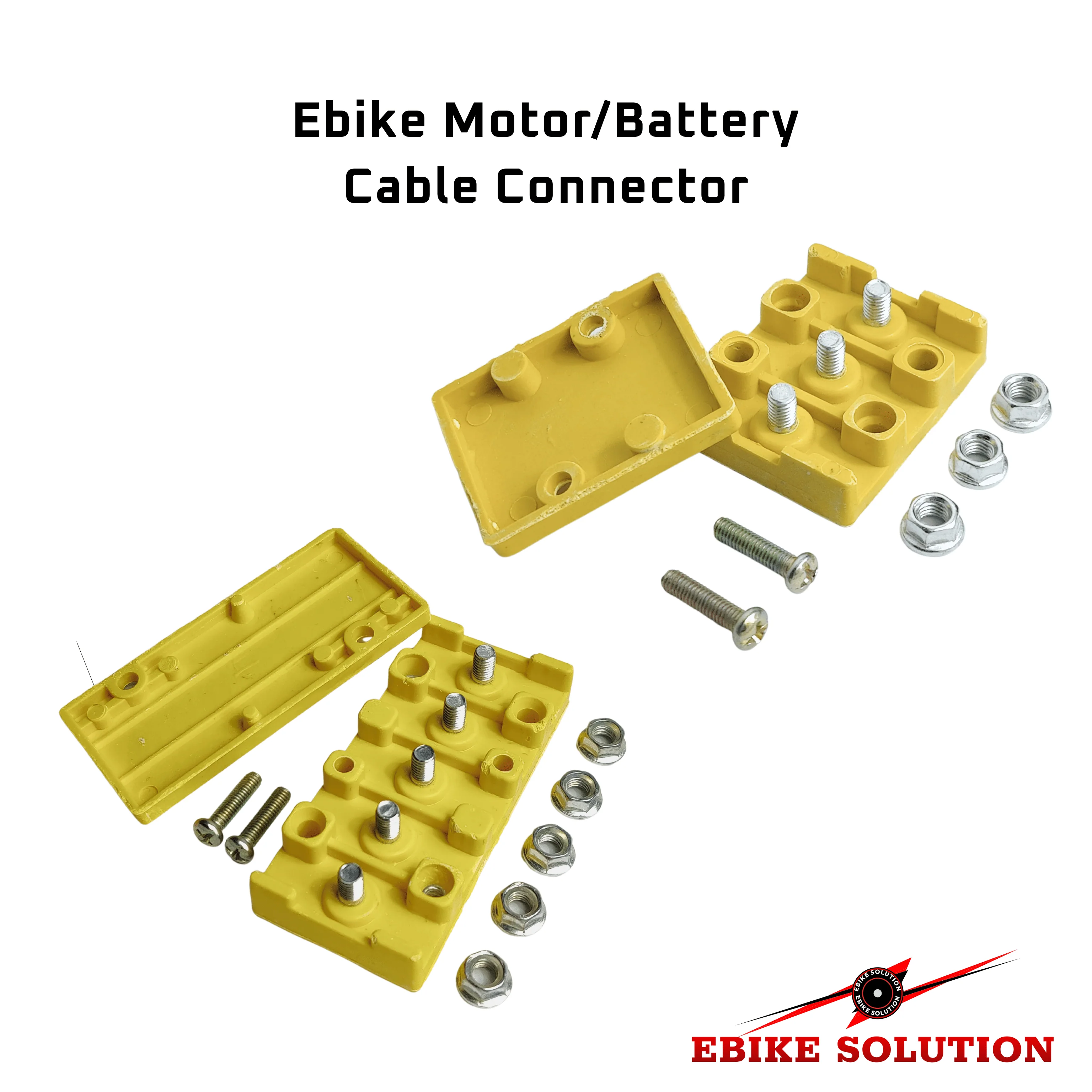 Ebike Motor Cable Connector Block for Phase Wires - 3/5 Pole High Current