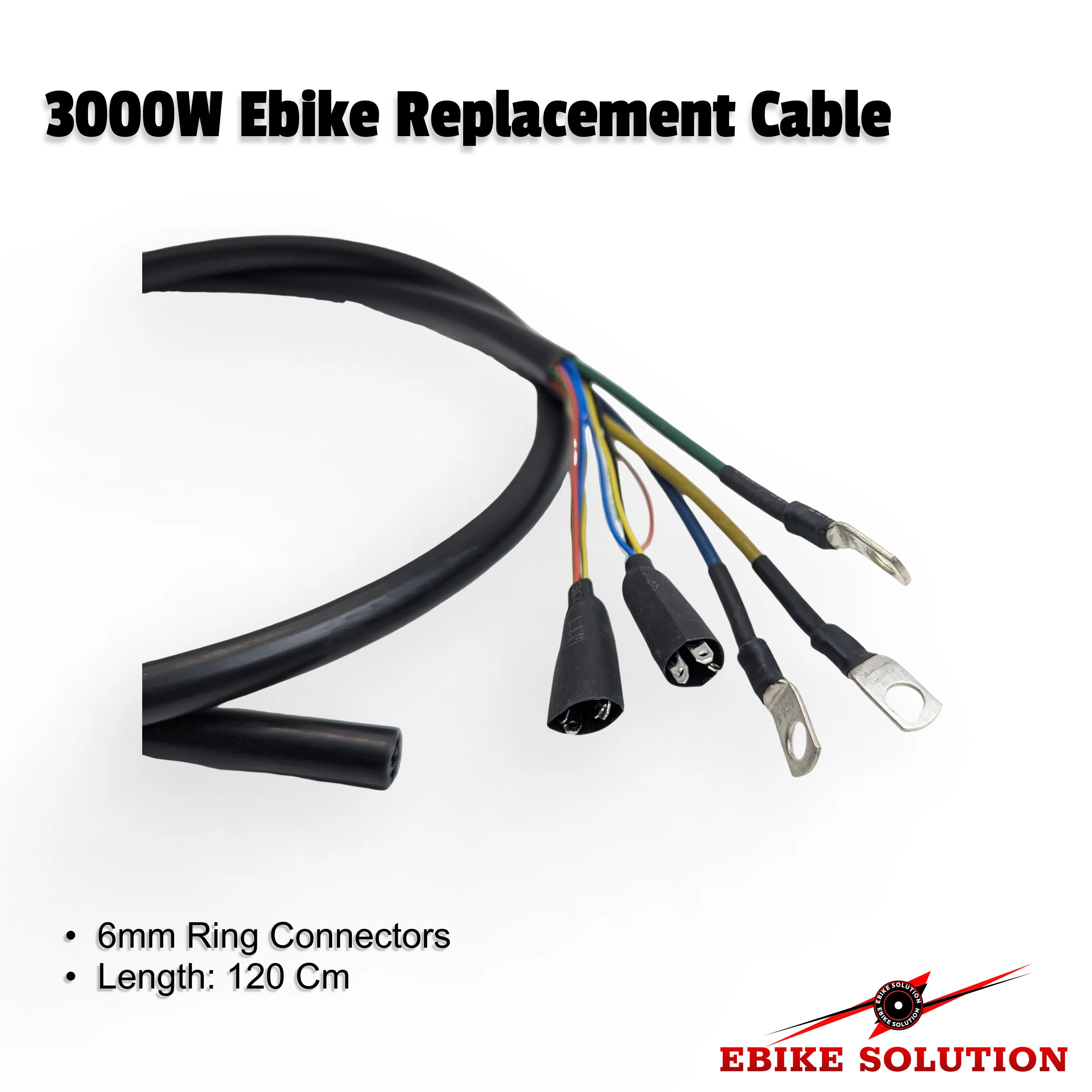 Ebike Scooter 3000w Hub Motor Cable Replacement 10mm External Dimension - Image 4