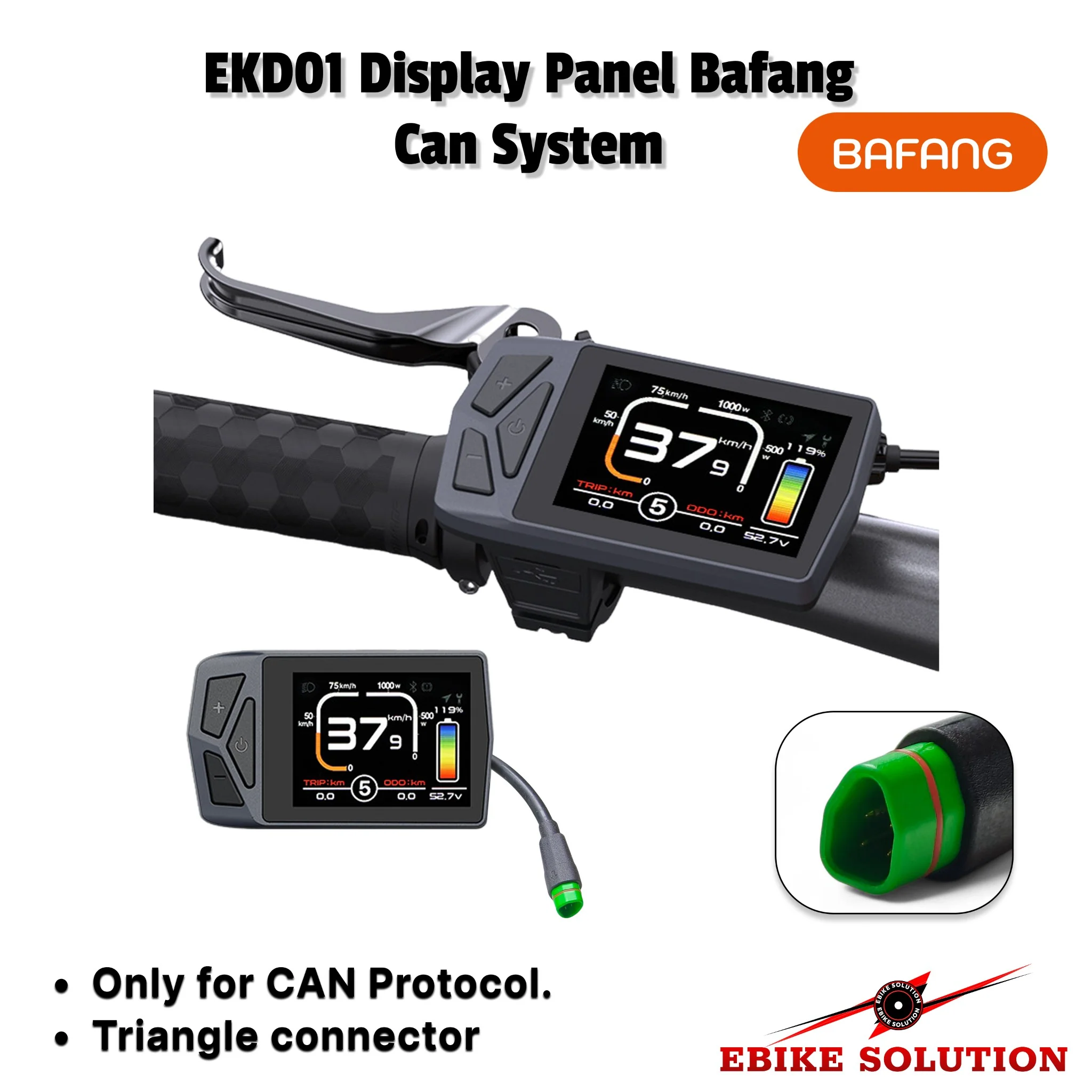 EKD01 Bafang Display CAN Protocol for BAFANG Hub Mid Drive Motor Bicycle screen