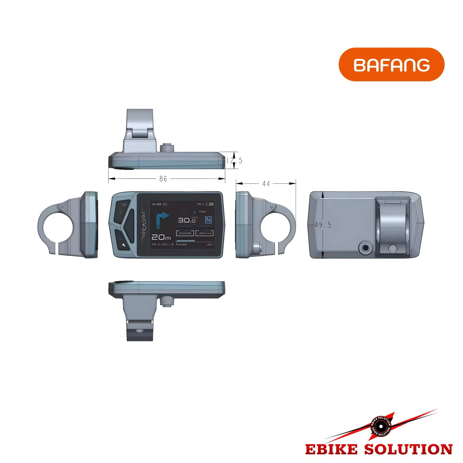 EKD01 Bafang Display CAN Protocol for BAFANG Hub Mid Drive Motor Bicycle screen - Image 6