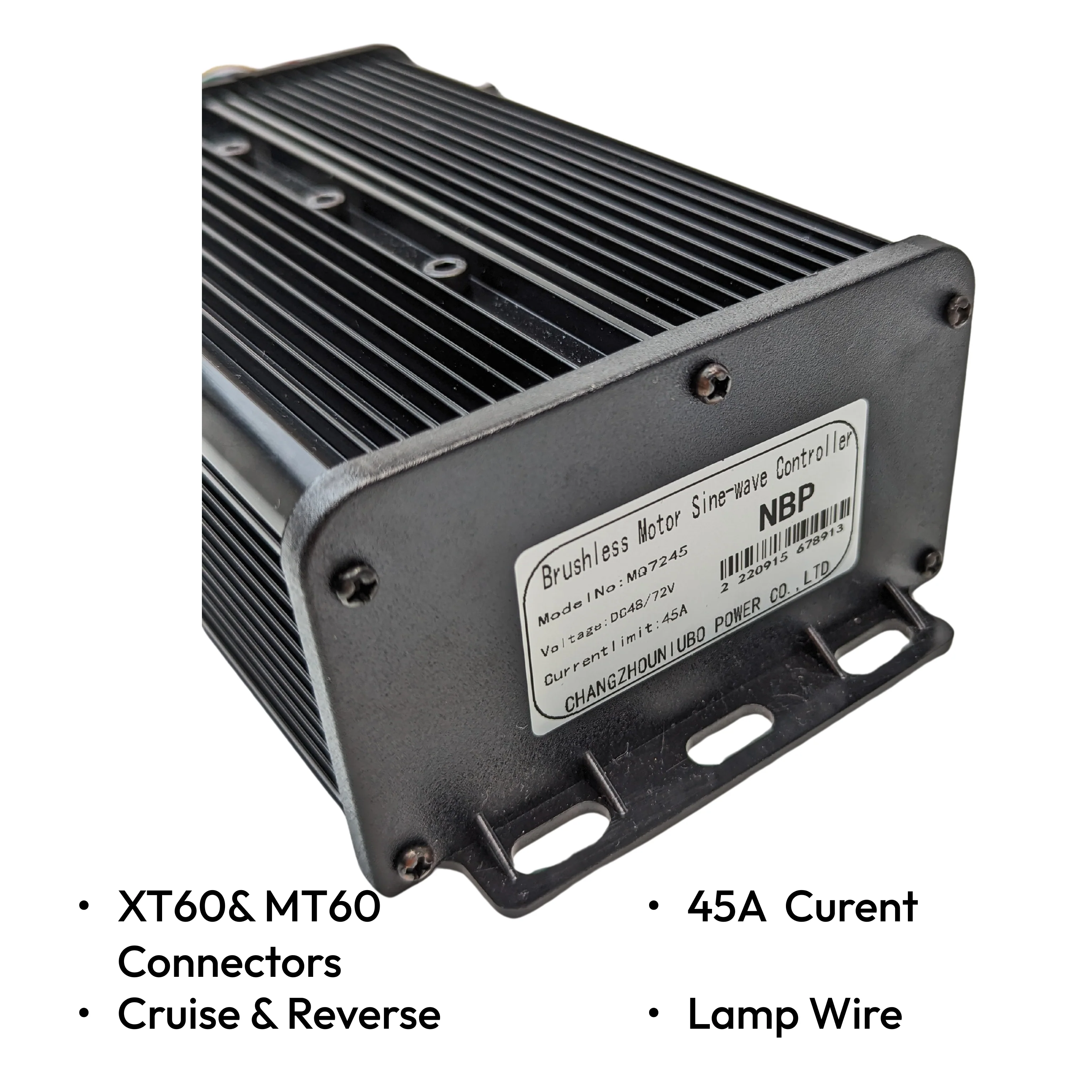 Ebike Brushless Motor Controller MQ 48-72V 45A Sine Wave Dual Mode - Image 3