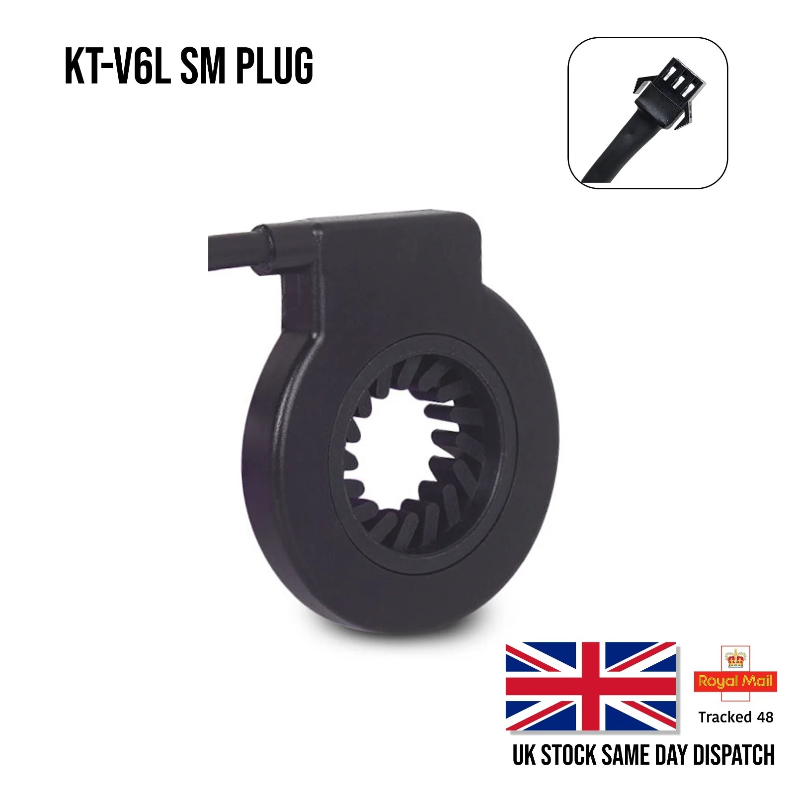 Electric Bicycle Pedal KT-V6L/KT-V12L Dual Hall Assist Sensor Female Plug Sensor - Image 2