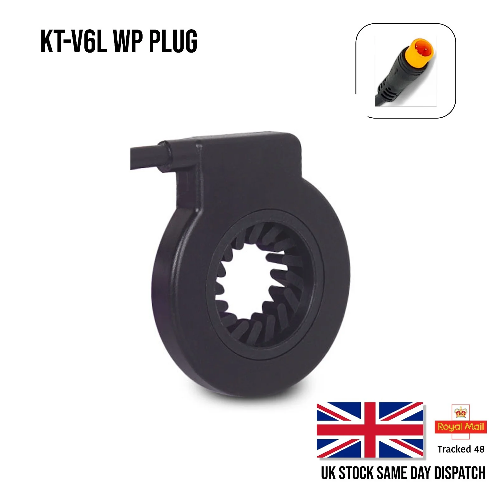 Electric Bicycle Pedal KT-V6L/KT-V12L Dual Hall Assist Sensor Female Plug Sensor - Image 3
