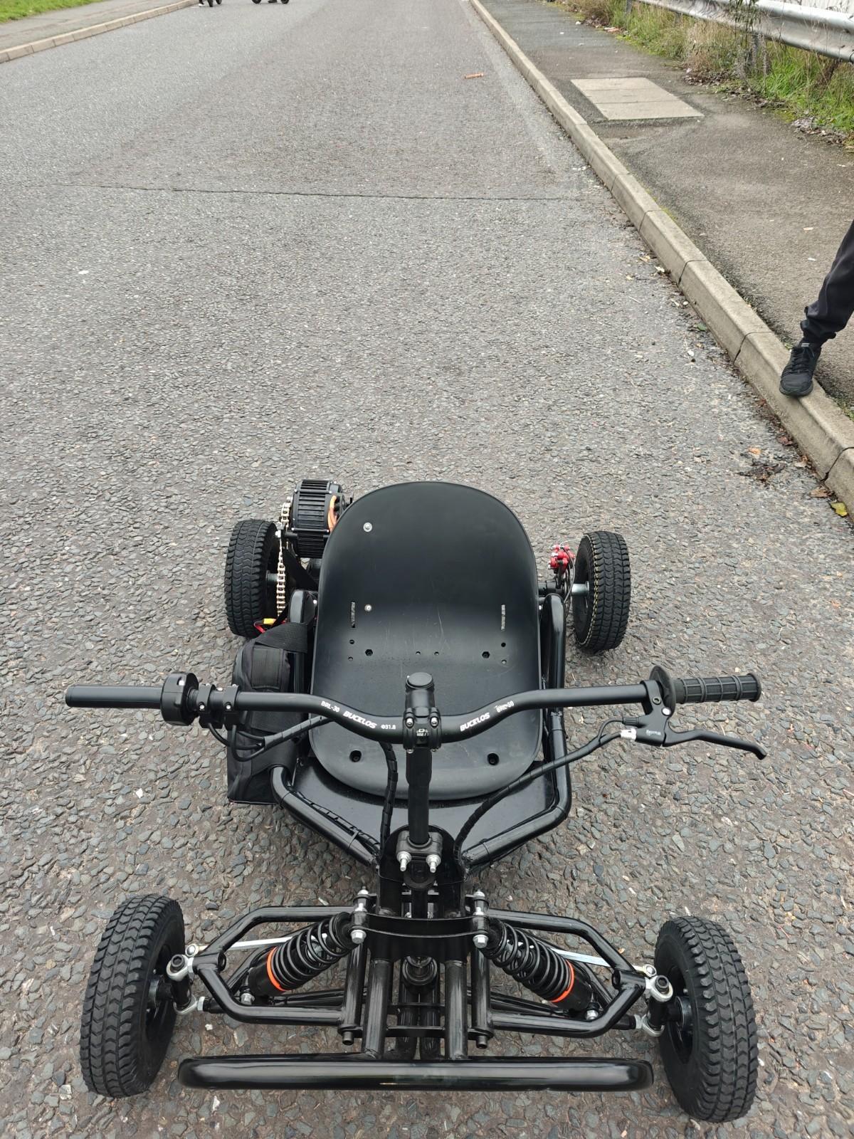 Electric Mini Go Kart Buggy Full Suspension 72v 5000w QS Motor 50+MPH - Image 3