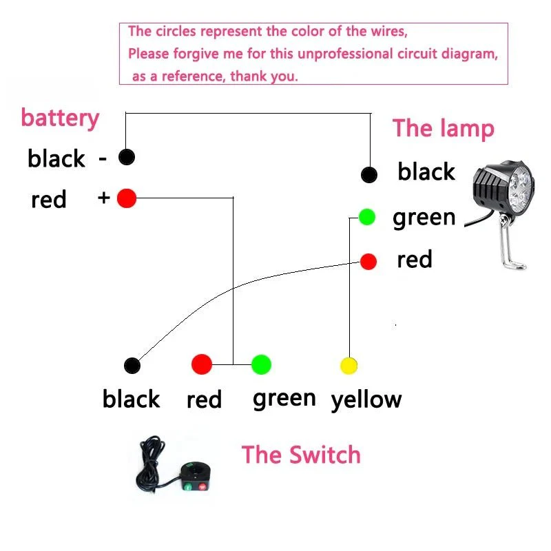Electric Mountain Bicycle 36/48V Led Headlight & Horn - Image 6