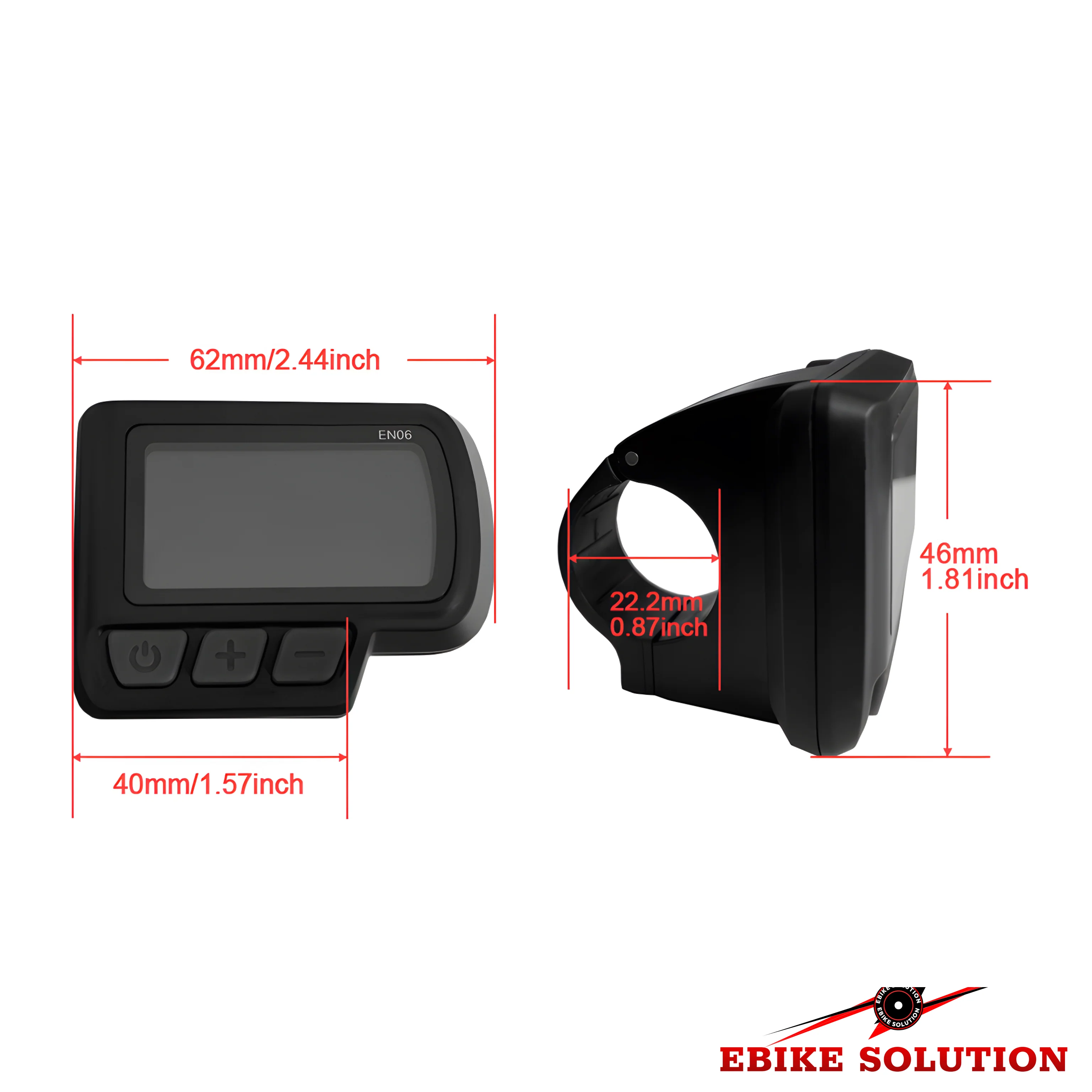 EN06 Ebike LCD Display Control Panel 36V/48V Electric Bicycle Scooter 5 Pin UK - Image 3
