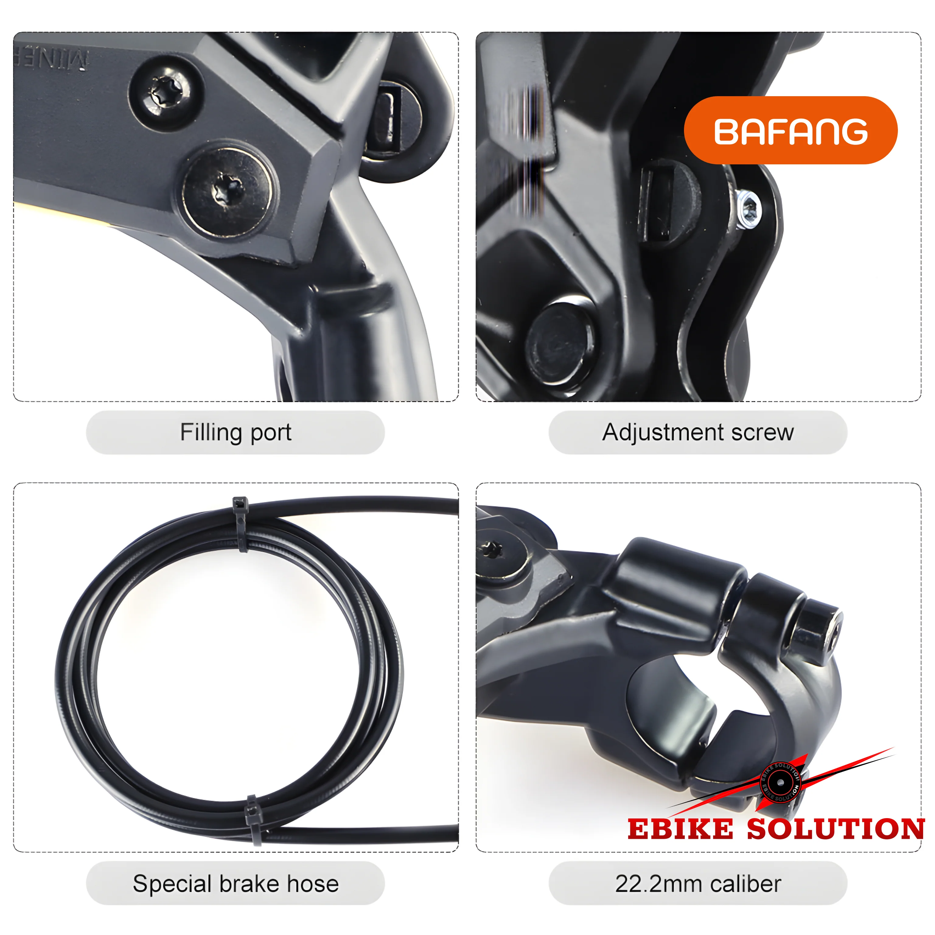 Hydraulic Disc Brake For BAFANG Ebike Hub/Mid Drive Motor Wheel Bicycle Brake - Image 4
