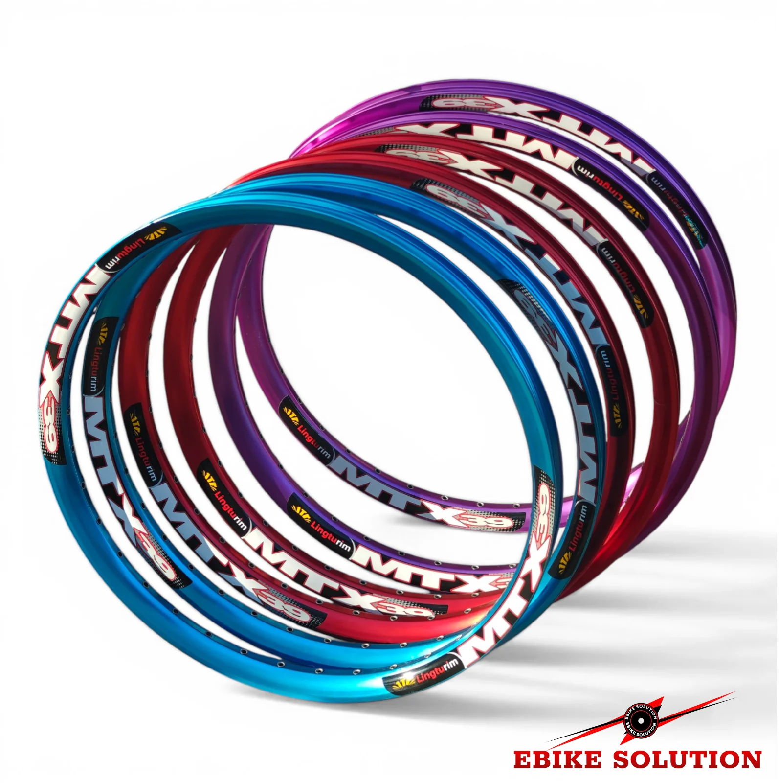 MTX 39 Rim Double Wall Rim Blue Purple Red 36 Hole EBIKE - Image 5