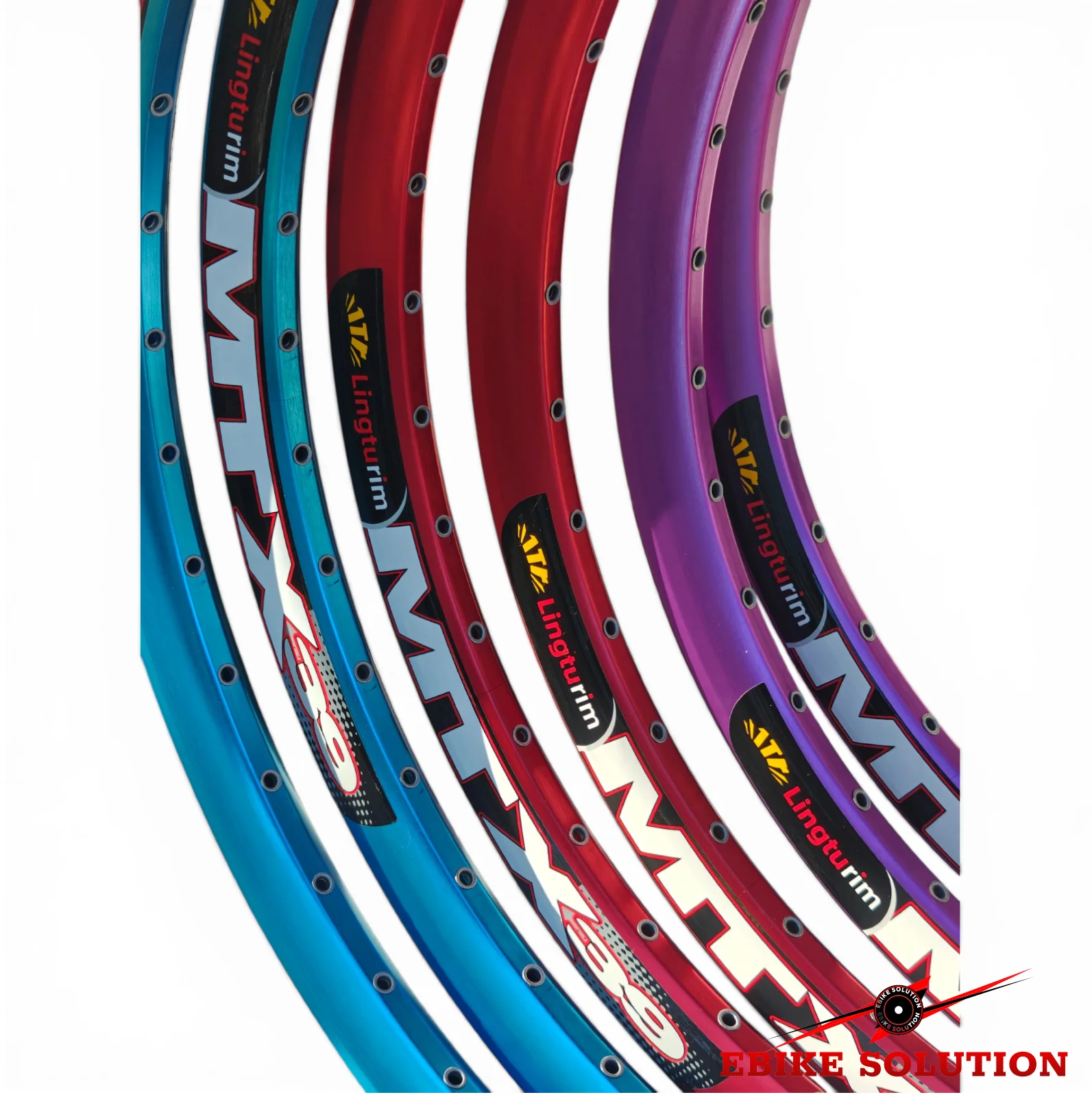 MTX 39 Rim Double Wall Rim Blue Purple Red 36 Hole EBIKE - Image 7
