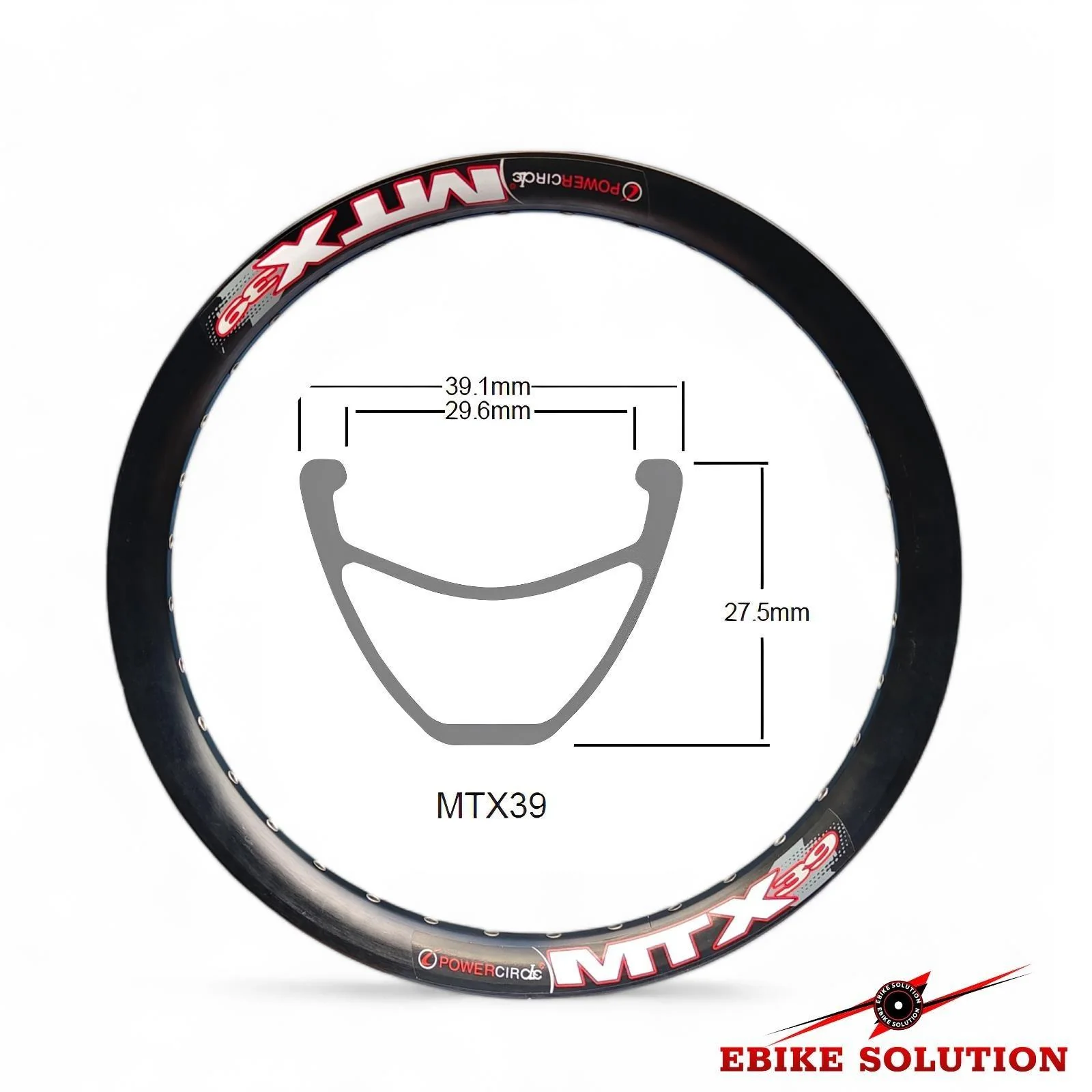 MTX 39 Rim Double Wall Rim Blue Purple Red 36 Hole EBIKE - Image 8