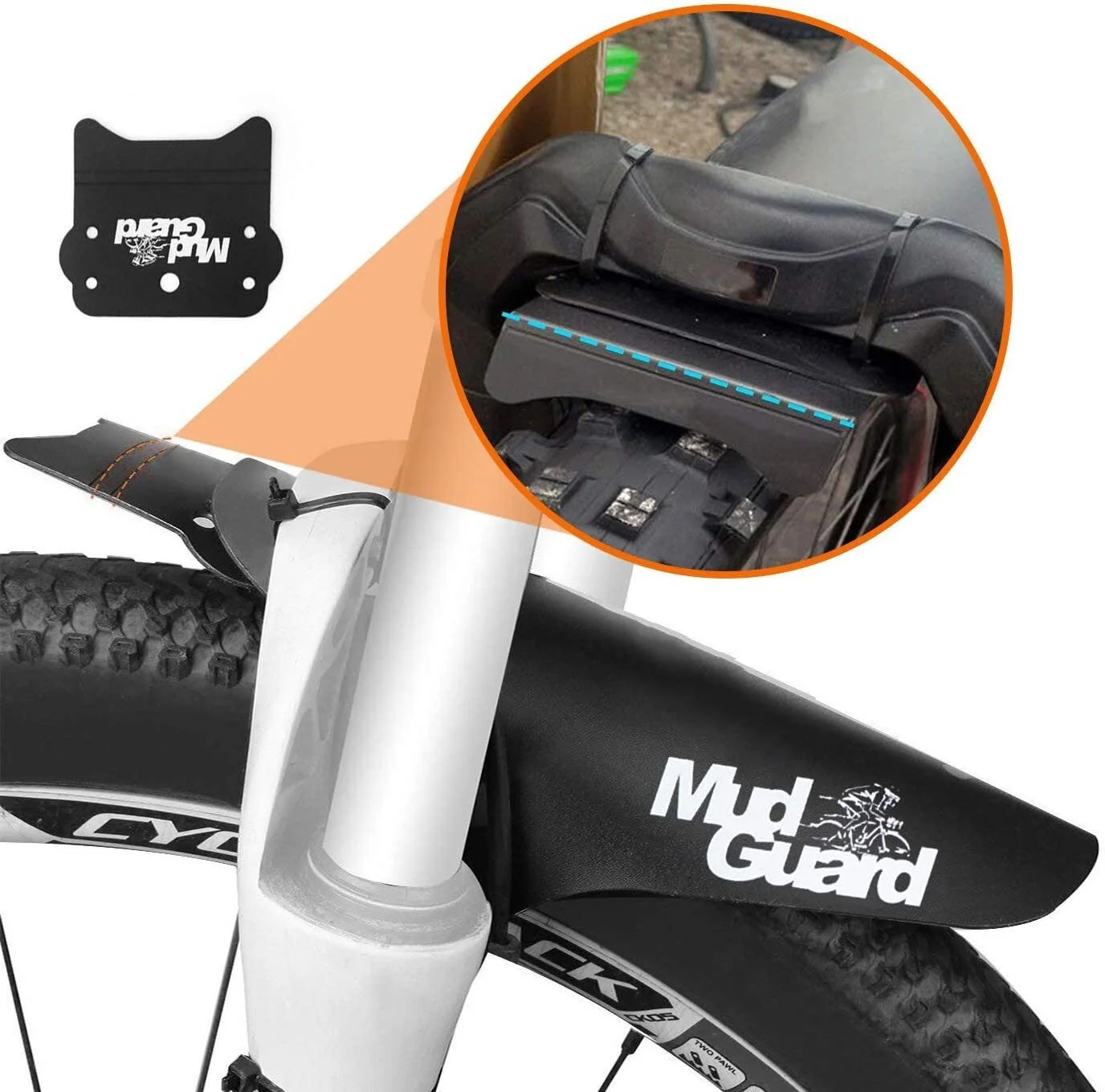 Mud Guard Cycling Mountain Bike MTB Front or Rear Mudguard Ride Fender - Image 11