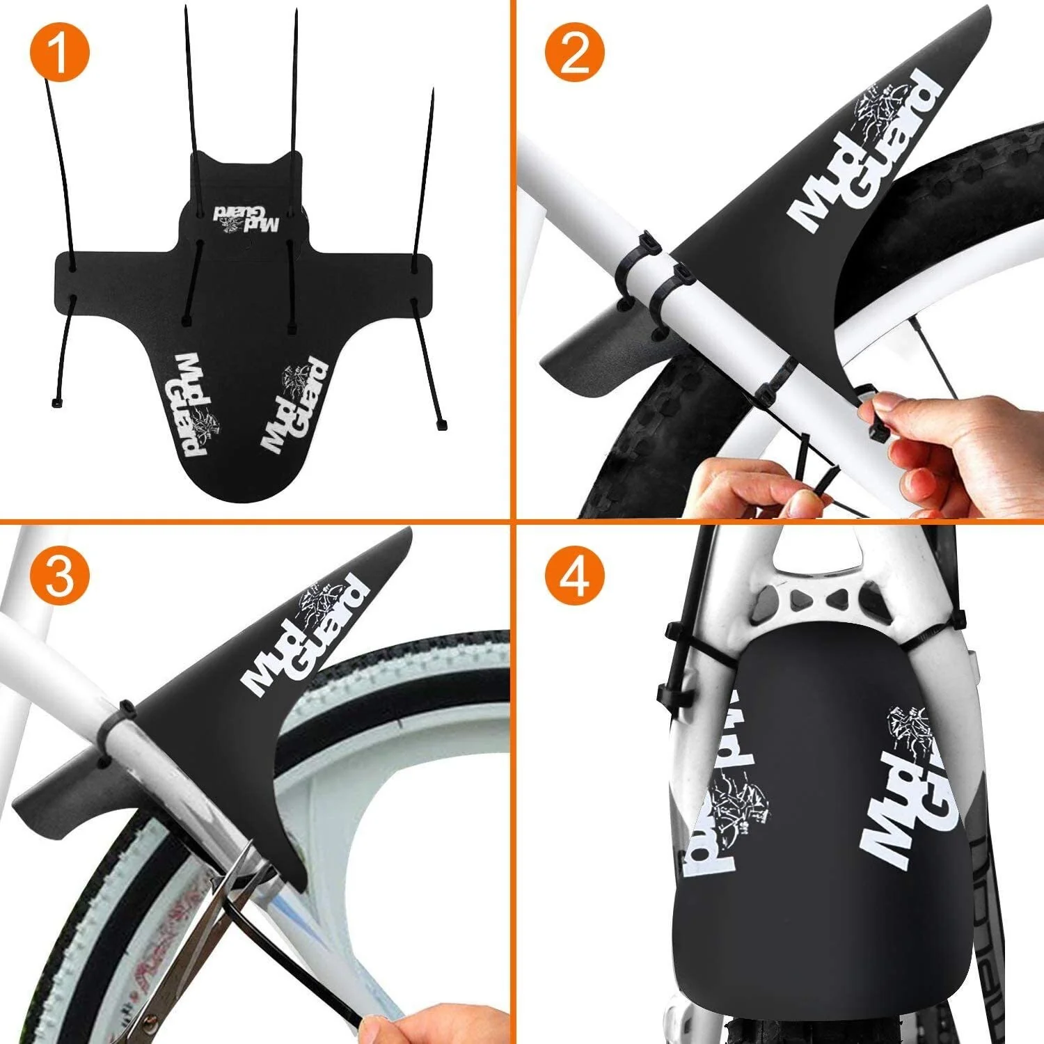Mud Guard Cycling Mountain Bike MTB Front or Rear Mudguard Ride Fender - Image 9