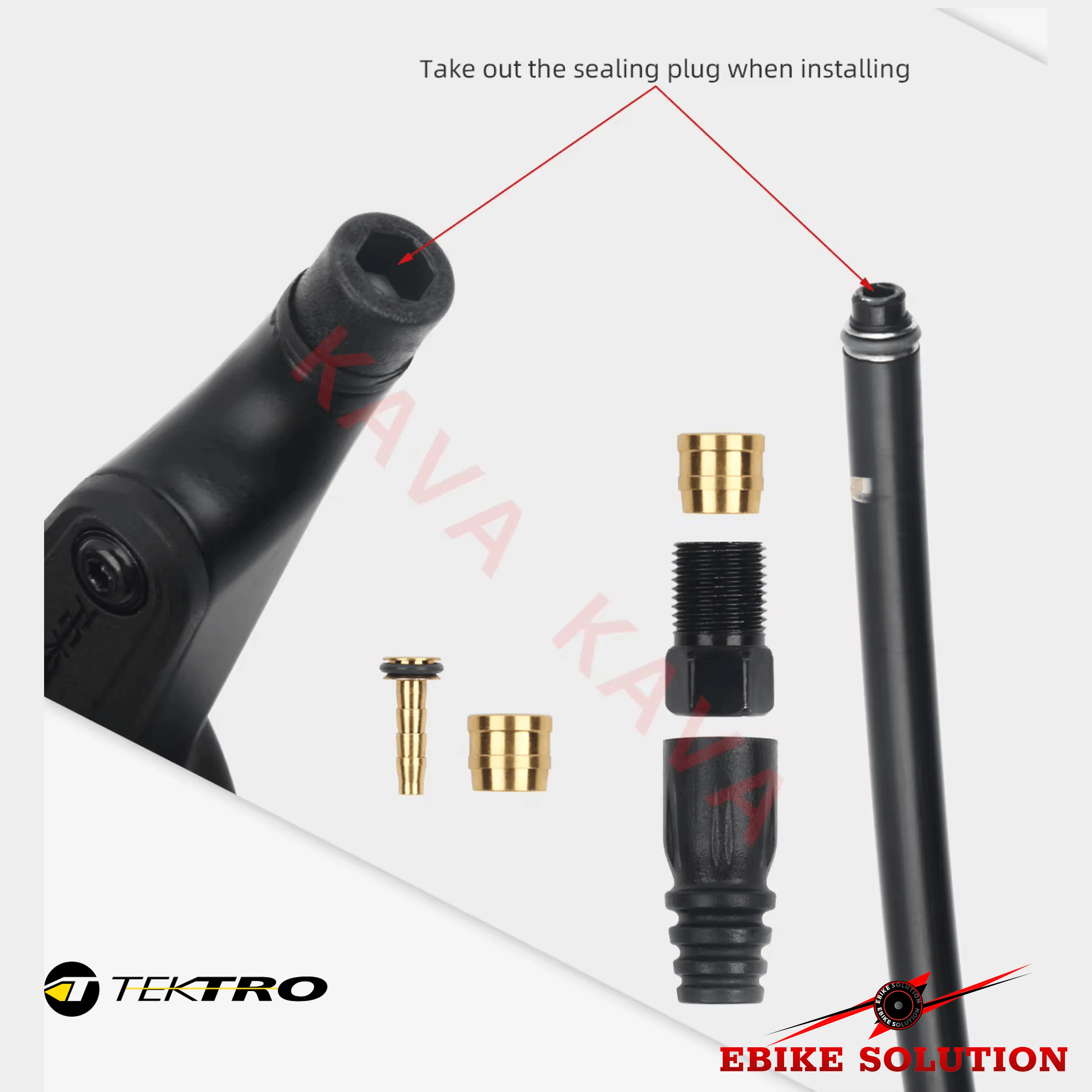 Tektro HD-M275 Mountain Bike Hydraulic Disc Brake Left Rear Brake MTB Ebike - Image 4