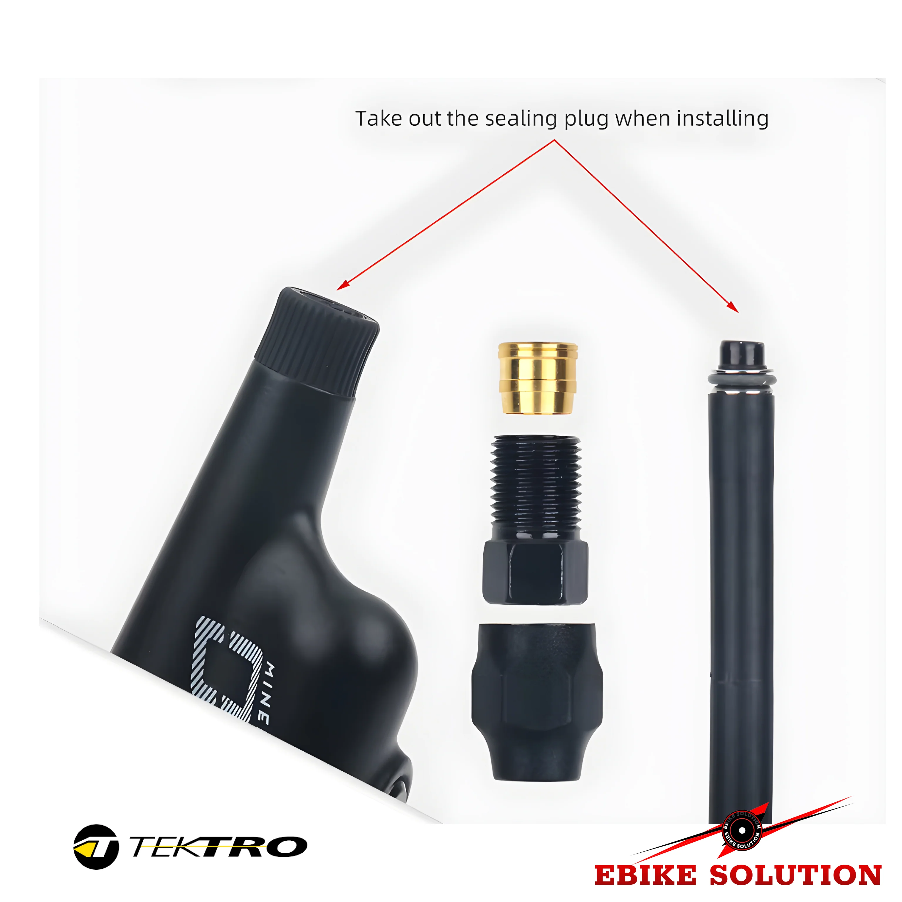 Tektro MTB Brake HD-M745 Mountain Bike 4 Piston Hydraulic Disc Brakes Front Rear - Image 12
