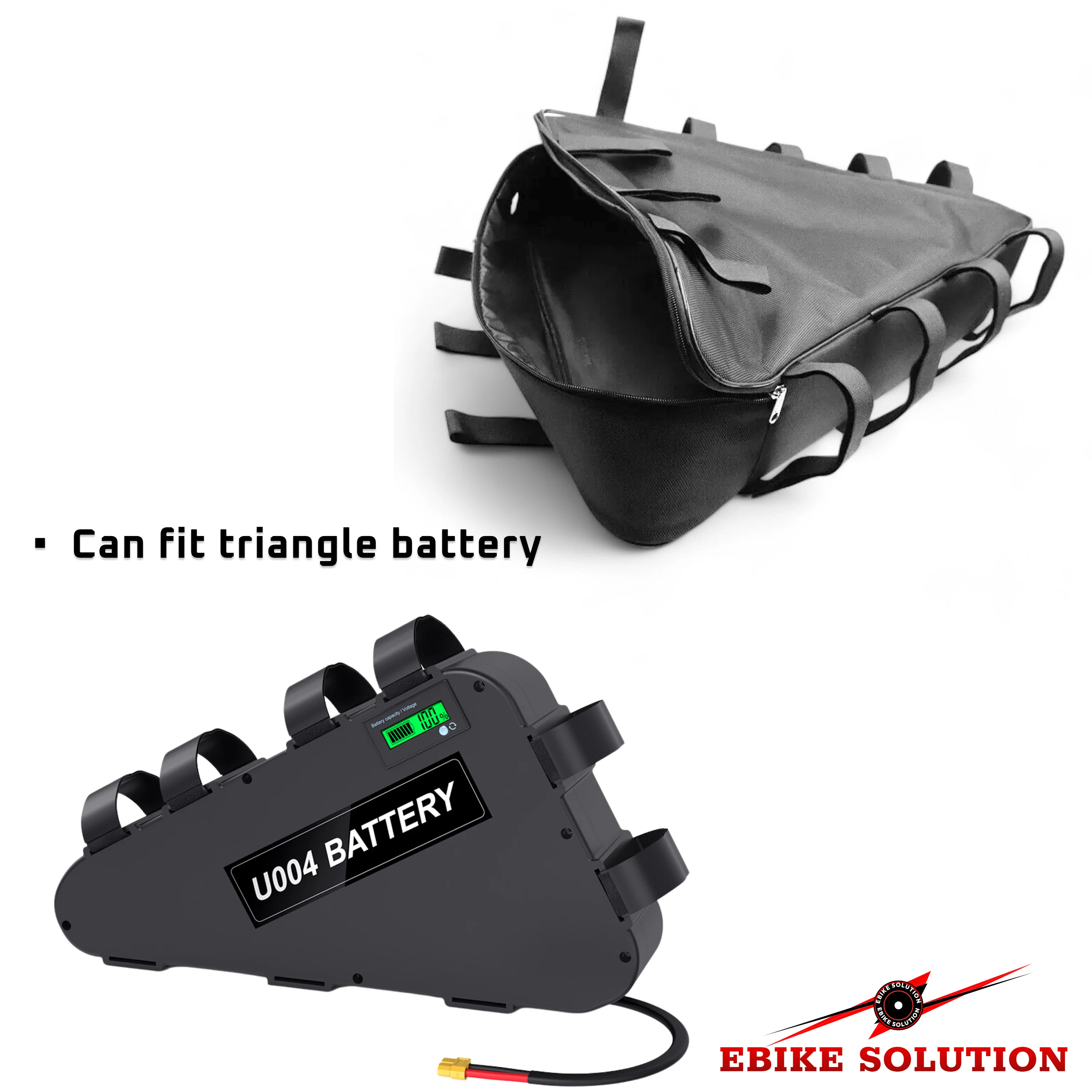 Triangle Battery Ebike Bag Storage Waterproof For MTB Electric Bicycle Li-ion UK - Image 3