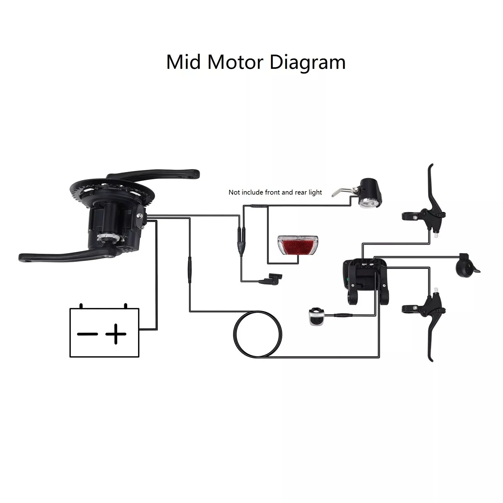 TSDZ VLCD5 Throttle 8PIN With Throttle Function Display for TONGSHENG Mid Drive - Image 3