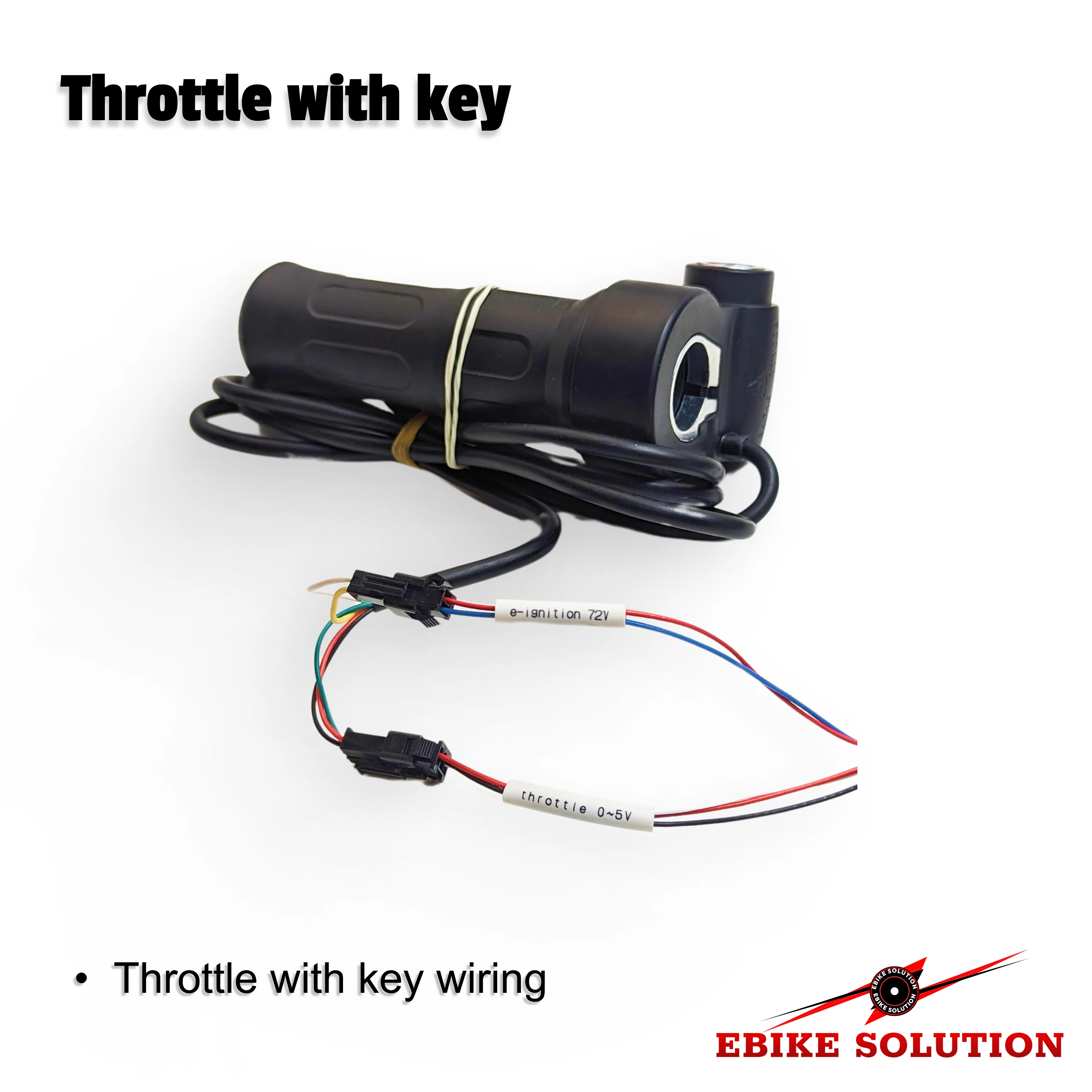 Twist Throttle Electric Bike Full Grip Ebike Right Hand With Key Ignition - Image 3