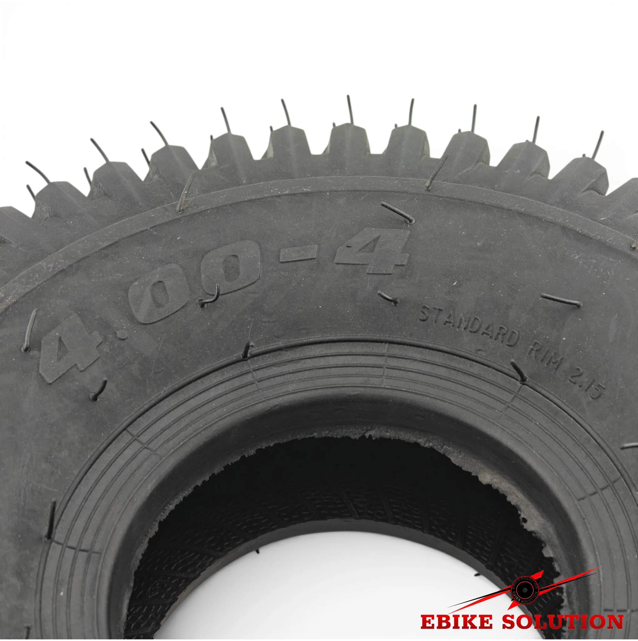 Tyre 4.00-4 Black Pneumatic Chevron Tread Mobility Scooter 4 Inch Wheel Rim 4ply - Image 4