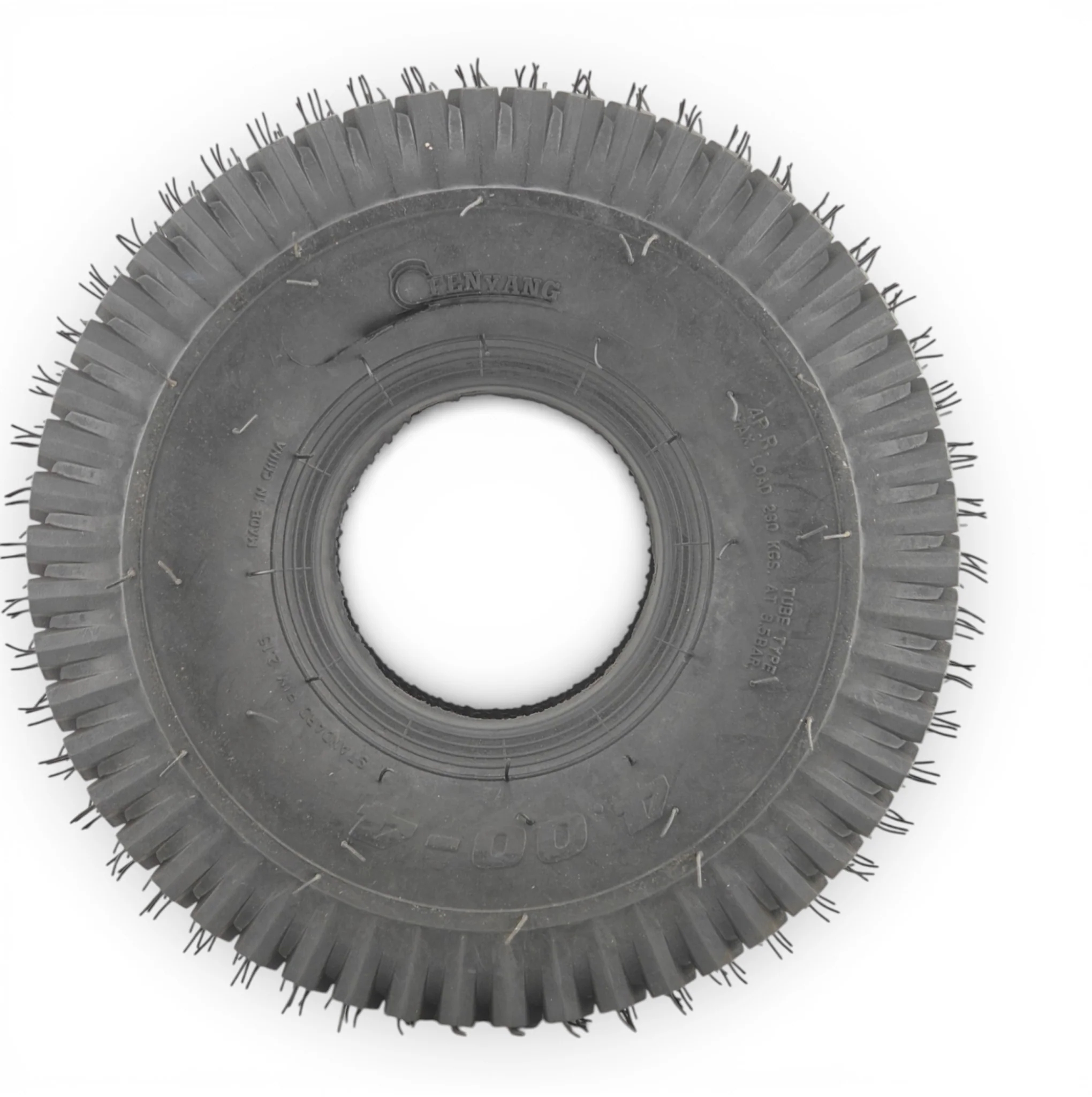 Tyre 4.00-4 Black Pneumatic Chevron Tread Mobility Scooter 4 Inch Wheel Rim 4ply - Image 9